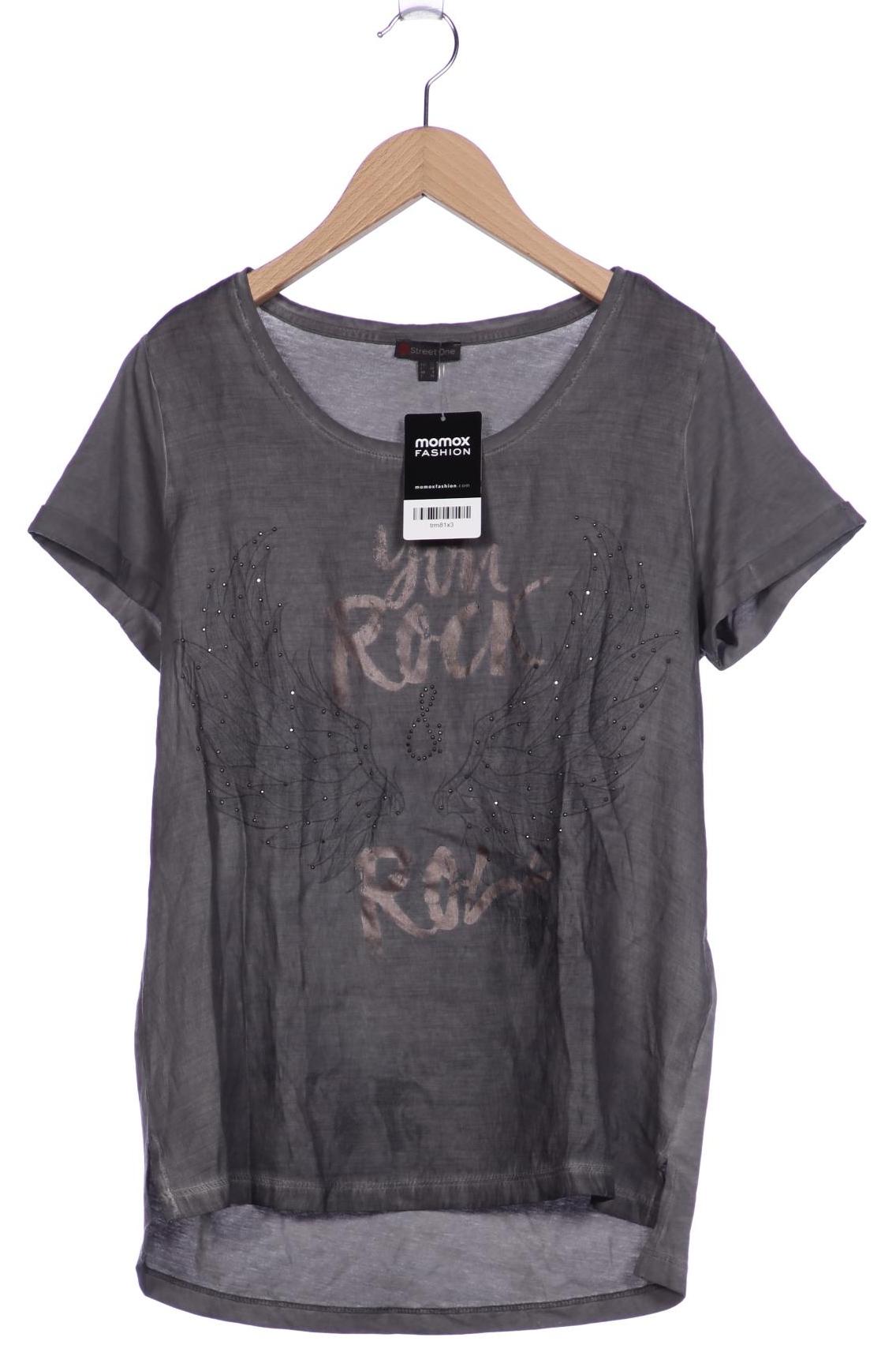 

Street One Damen T-Shirt, grau, Gr. 34