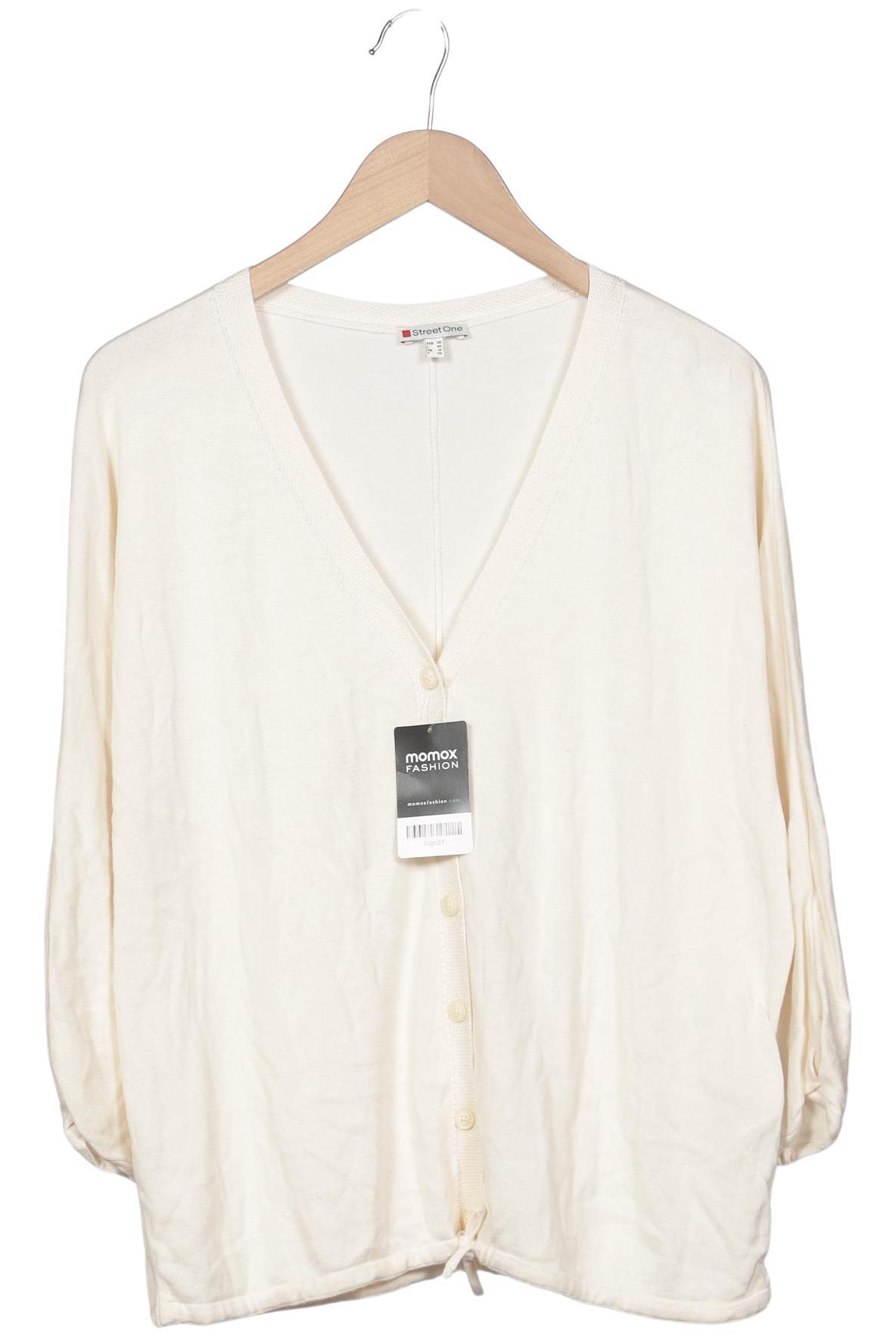 

Street One Damen Strickjacke, cremeweiß, Gr. 38