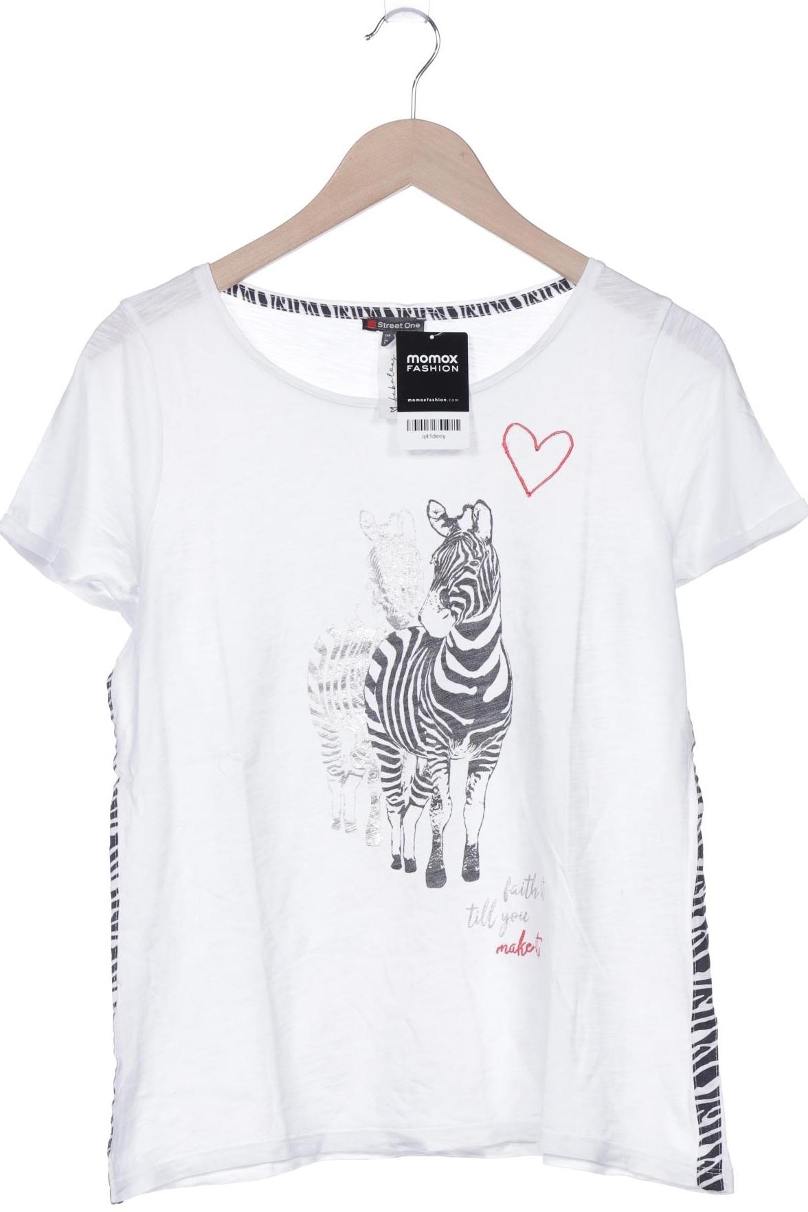 

Street One Damen T-Shirt, weiß, Gr. 40