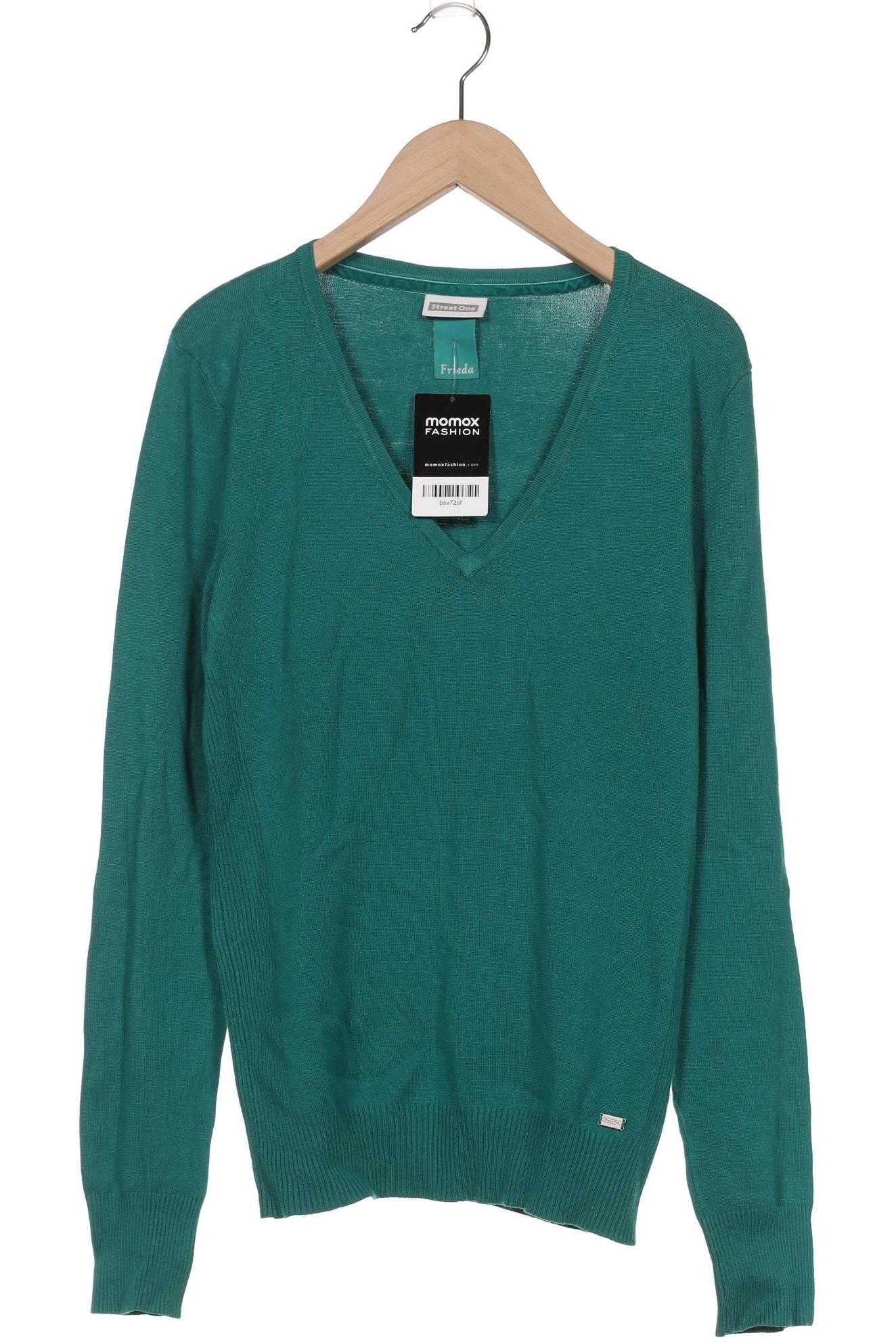 

Street One Damen Pullover, grün, Gr. 40