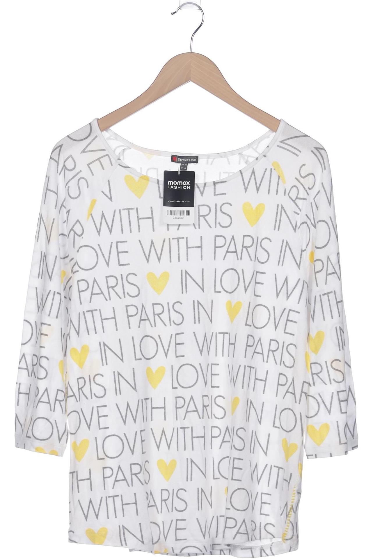 

Street One Damen Langarmshirt, weiß, Gr. 44