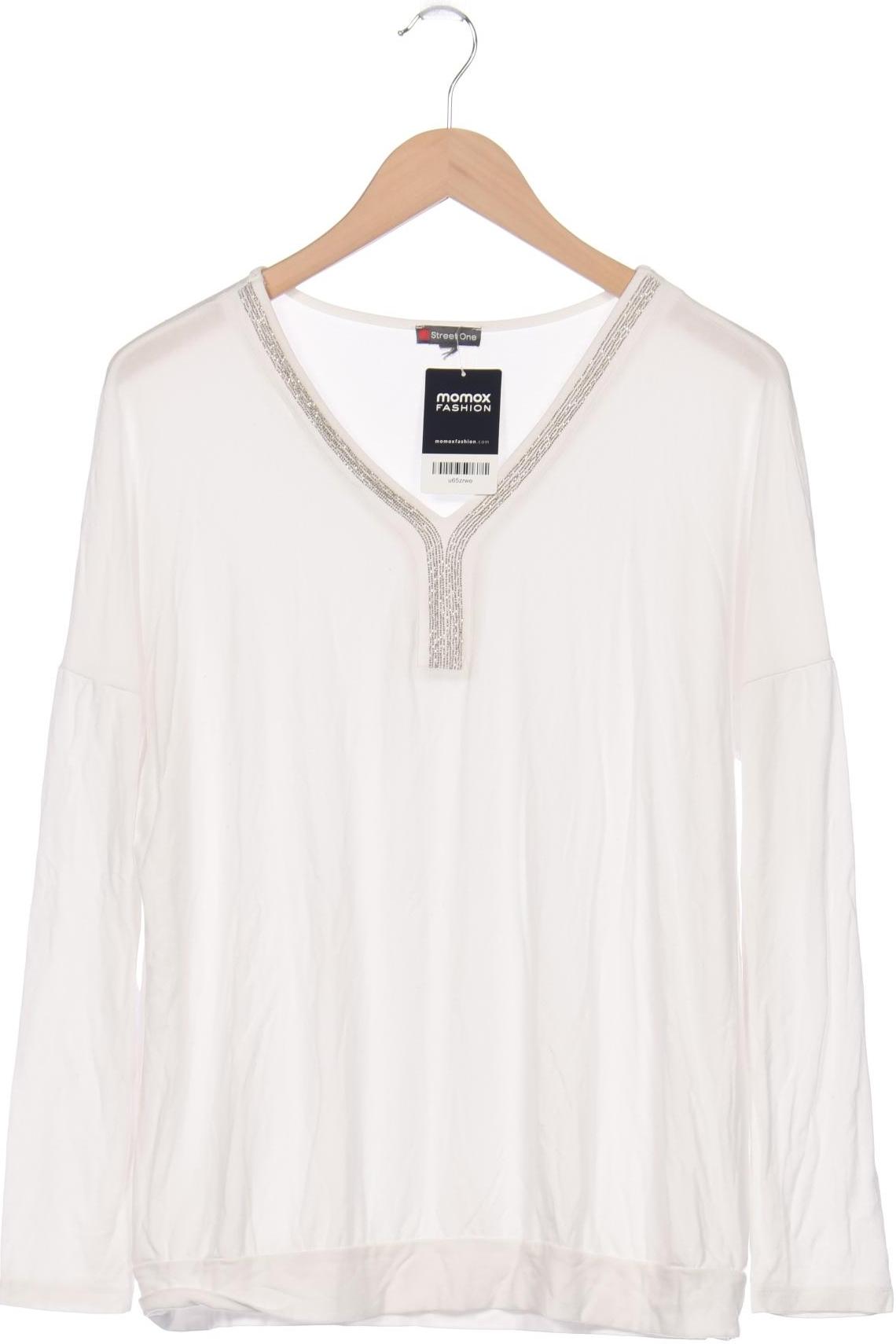 

Street One Damen Langarmshirt, weiß, Gr. 44