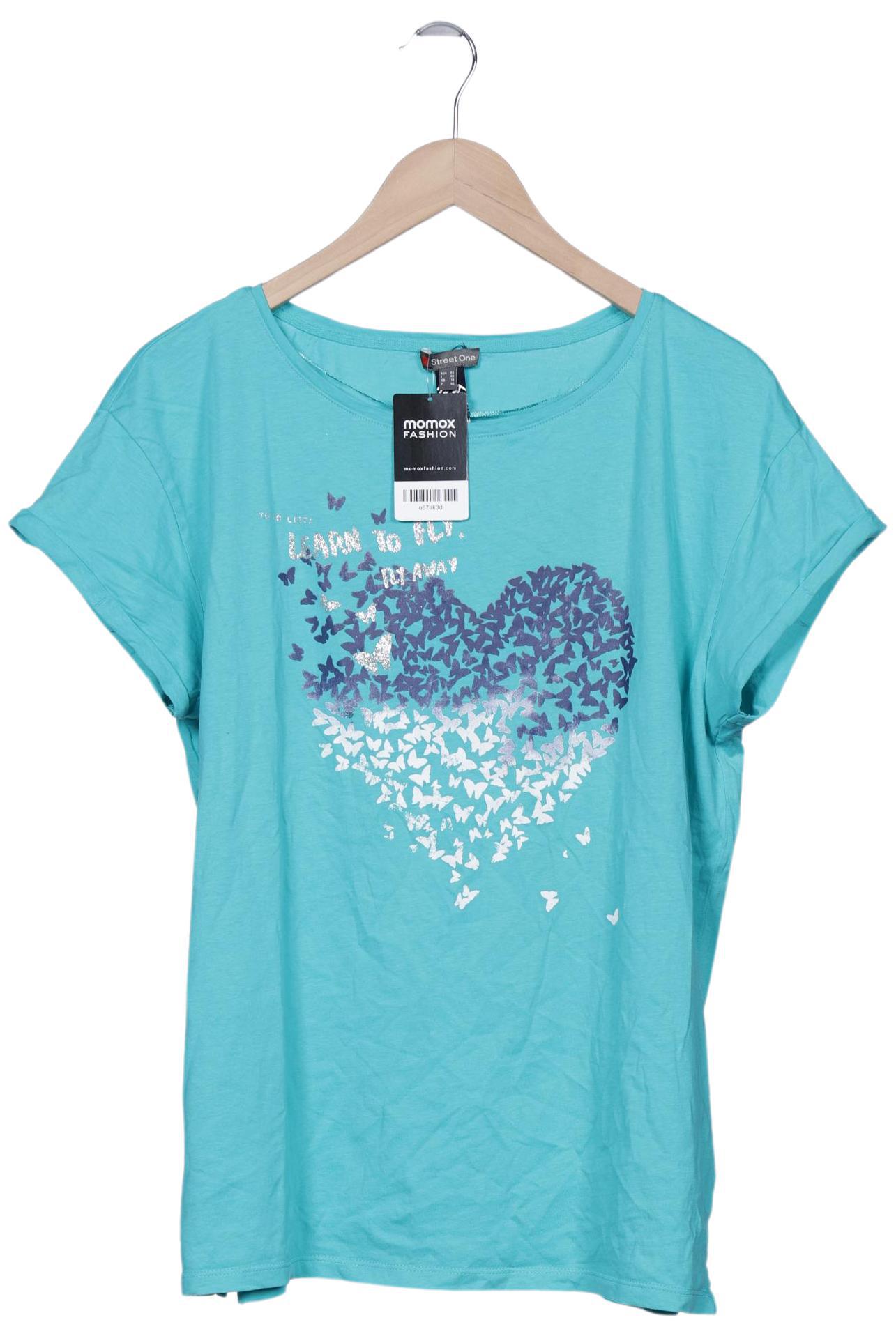 

Street One Damen T-Shirt, blau, Gr. 44