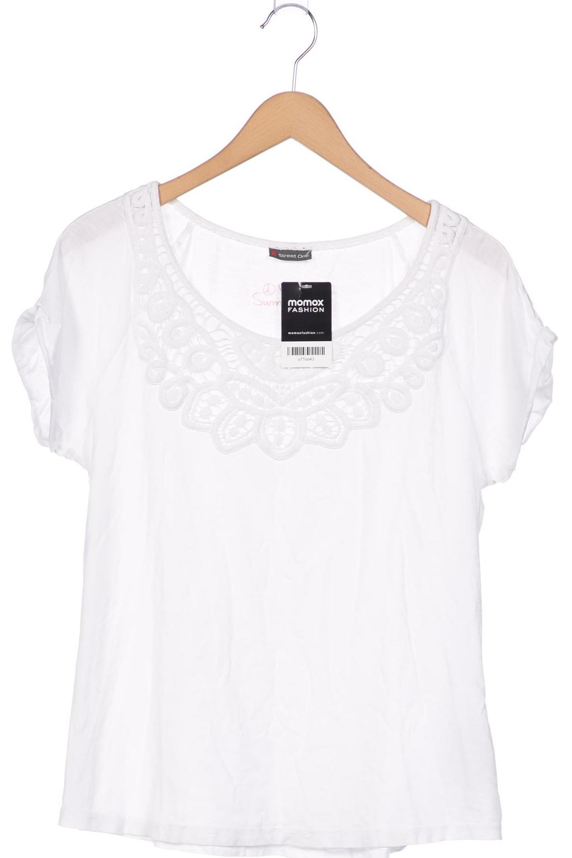 

Street One Damen T-Shirt, weiß, Gr. 42