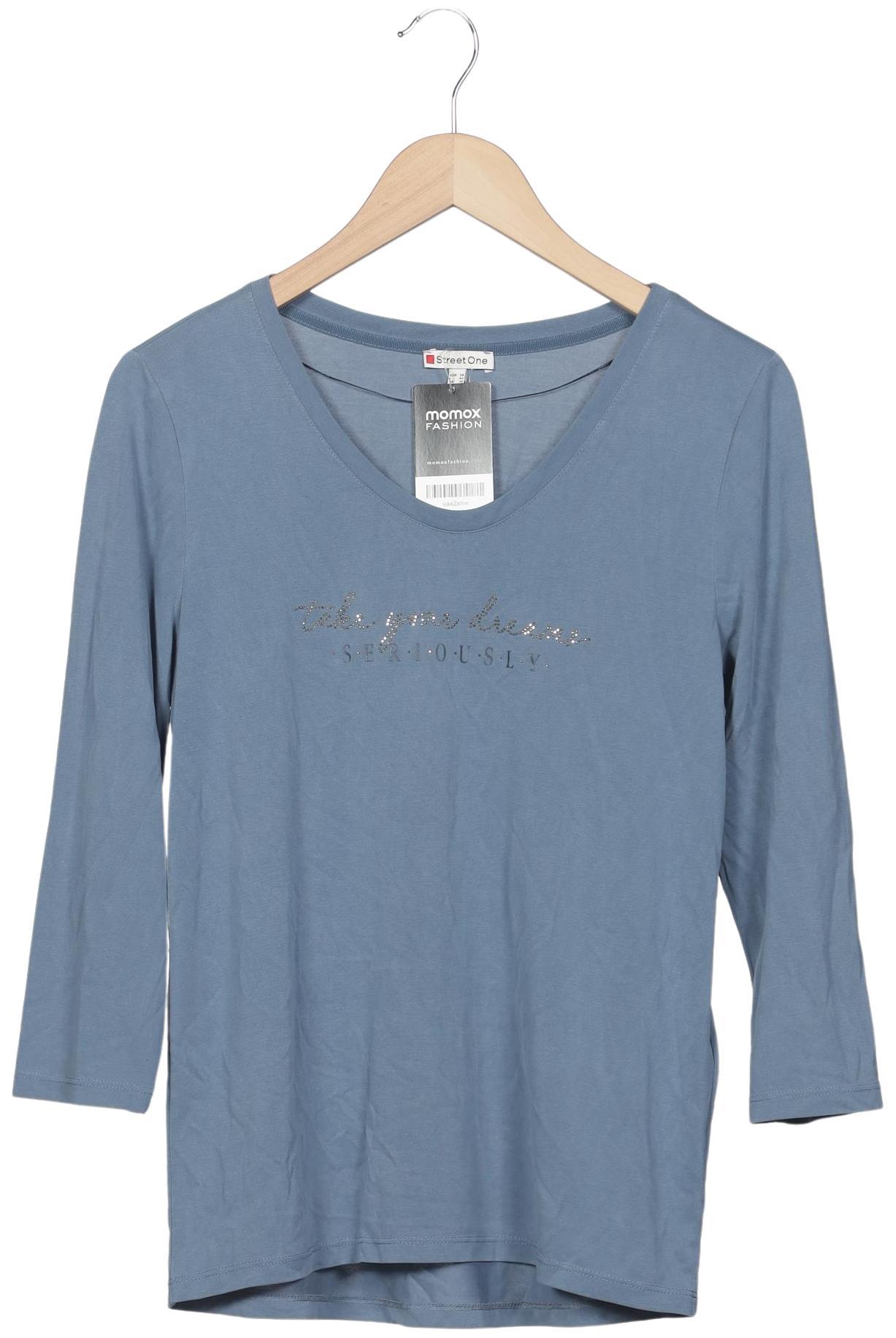 

Street One Damen Langarmshirt, hellblau, Gr. 38