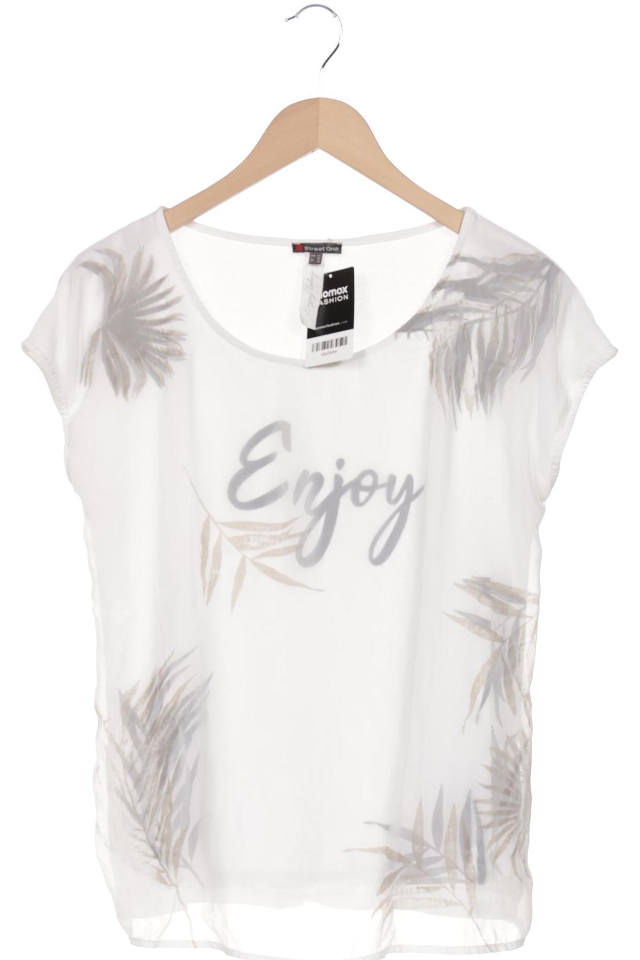 

Street One Damen T-Shirt, weiß, Gr. 38