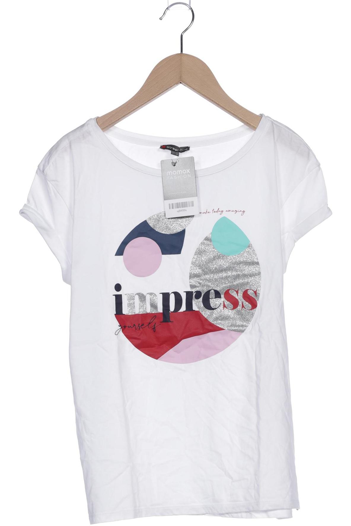 

Street One Damen T-Shirt, weiß, Gr. 38