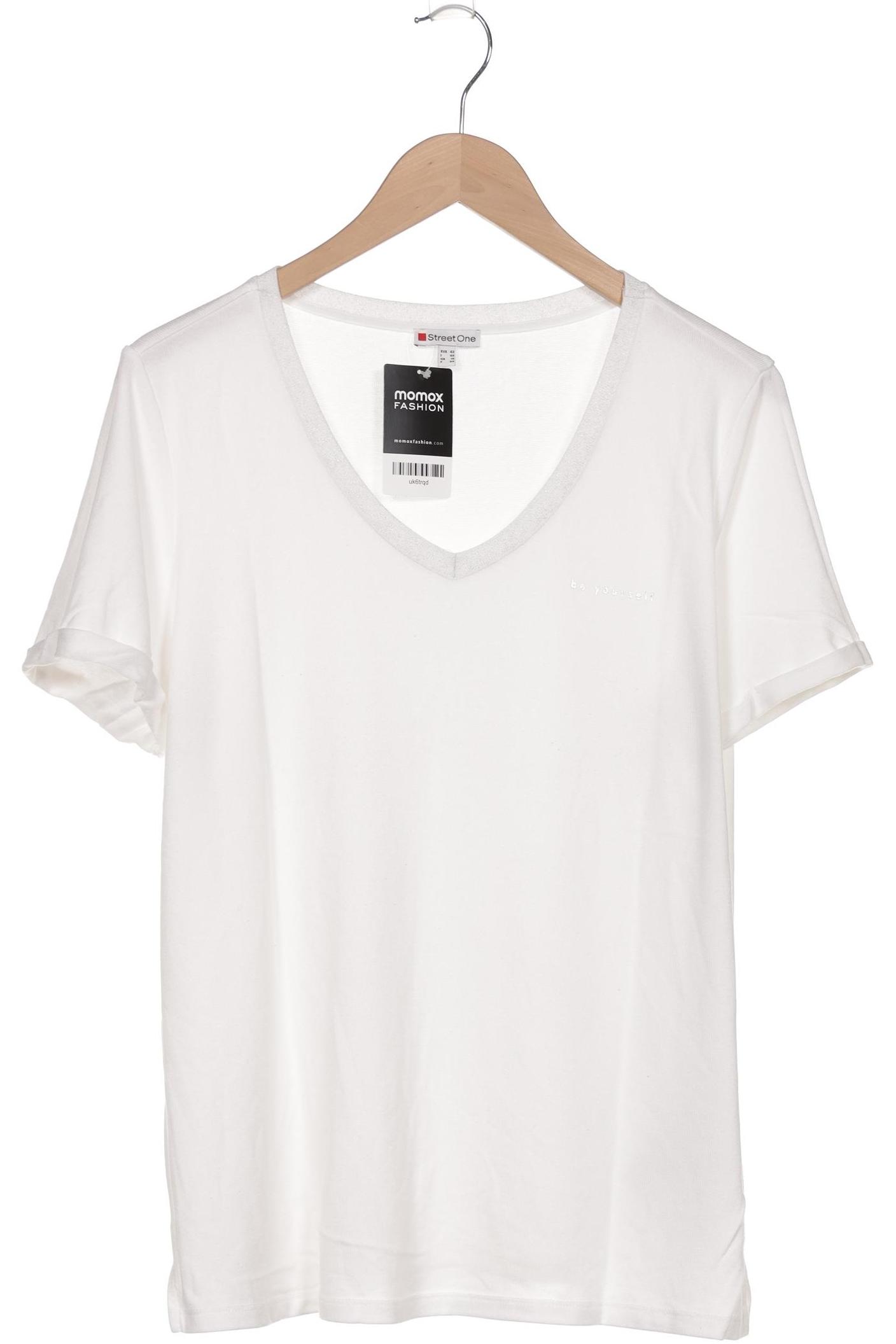 

Street One Damen T-Shirt, weiß, Gr. 42