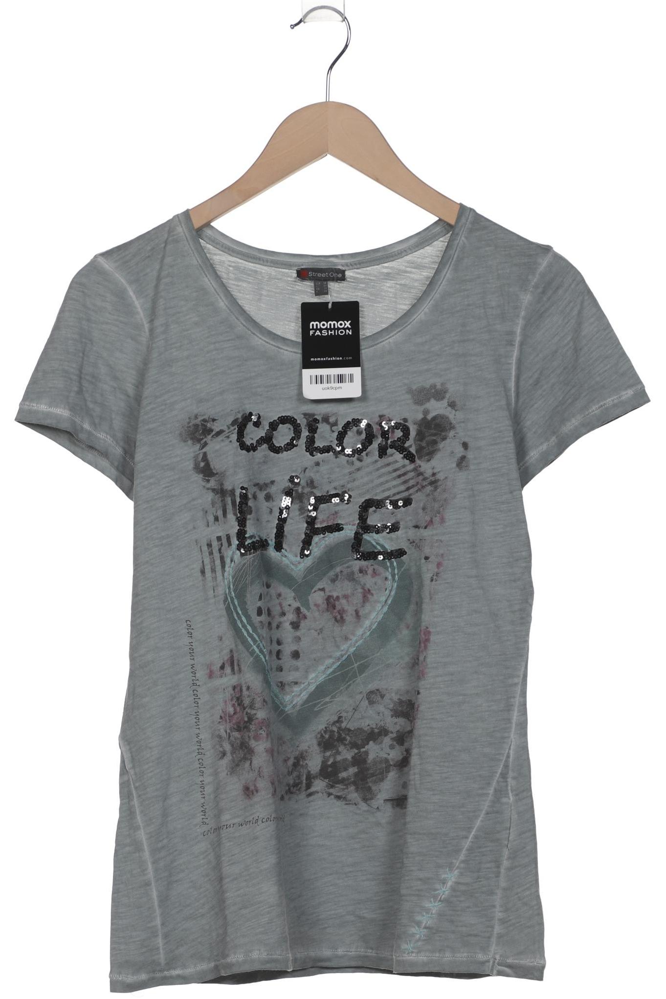

Street One Damen T-Shirt, grau, Gr. 36