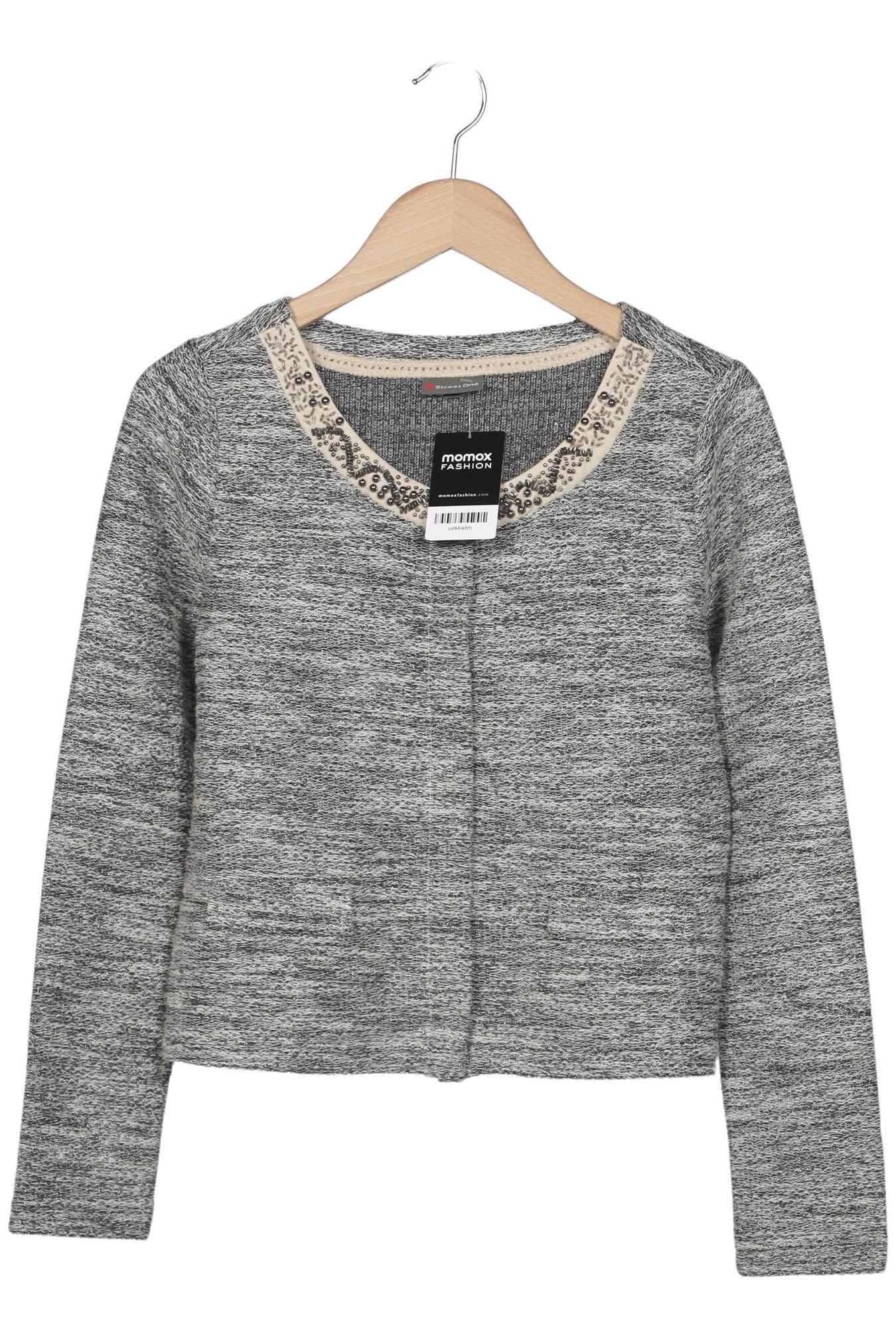 

Street One Damen Strickjacke, grau, Gr. 38