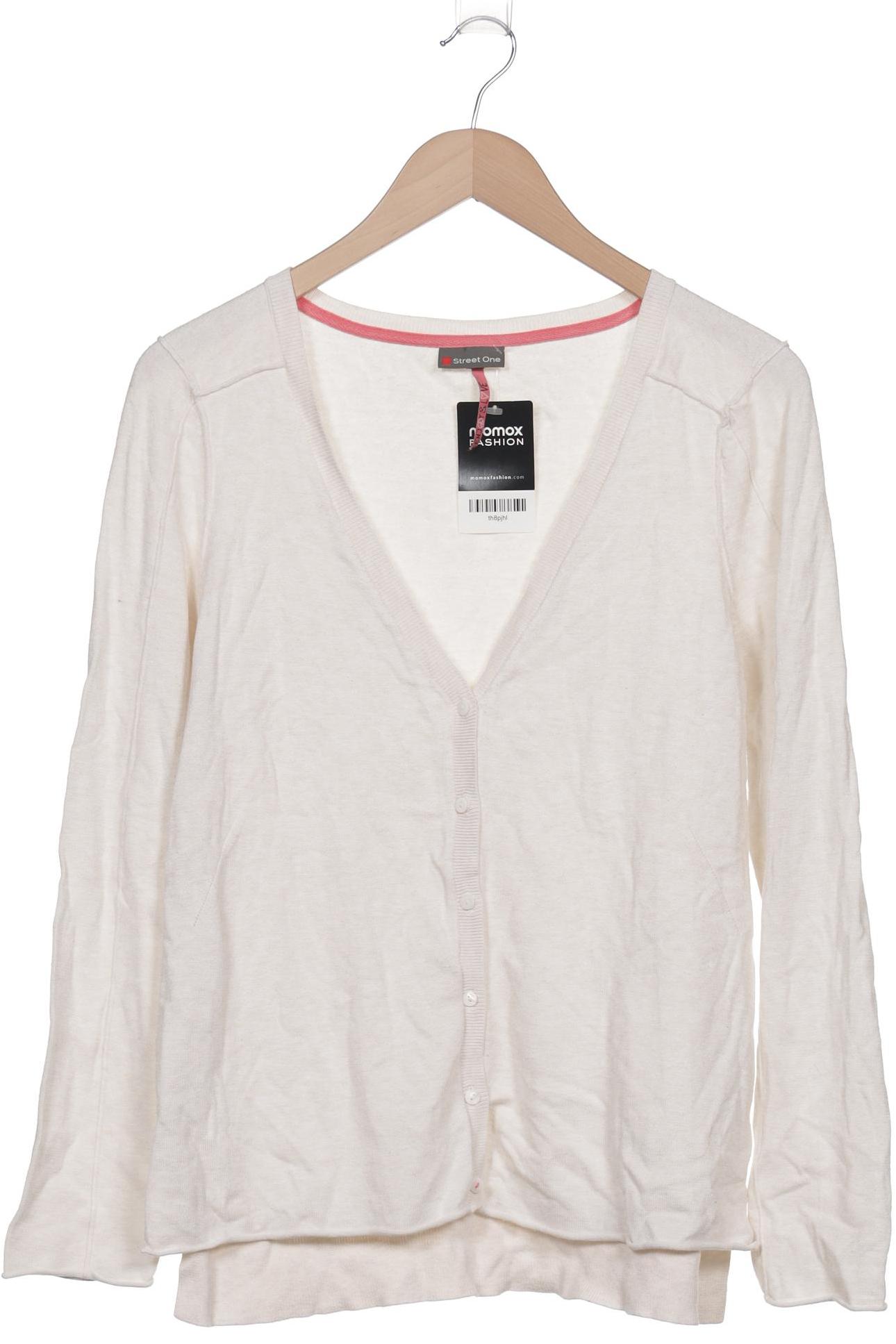 

Street One Damen Strickjacke, cremeweiß, Gr. 40