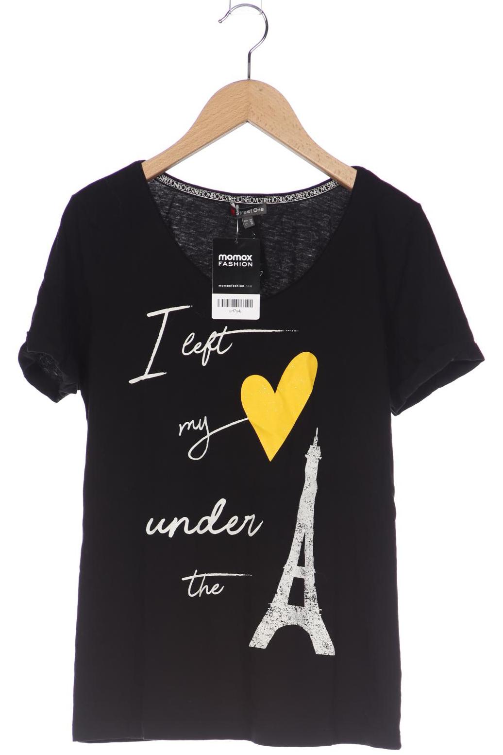 

Street One Damen T-Shirt, schwarz, Gr. 36