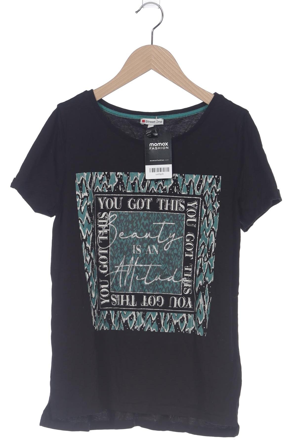 

Street One Damen T-Shirt, schwarz, Gr. 36