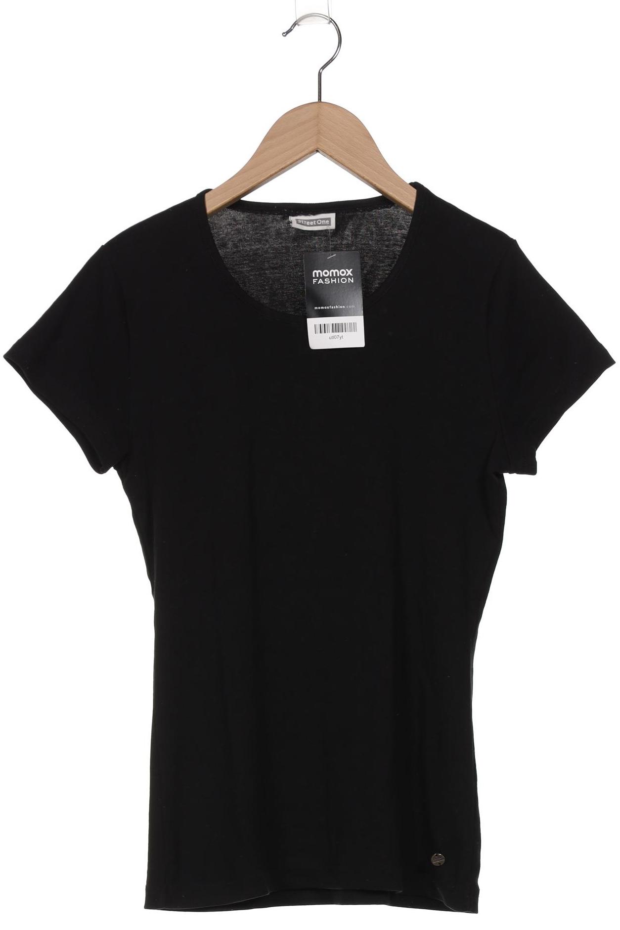 

Street One Damen T-Shirt, schwarz, Gr. 42