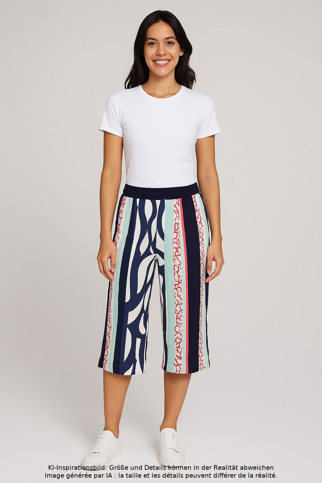 

Street One Damen Stoffhose, mehrfarbig, Gr. 38