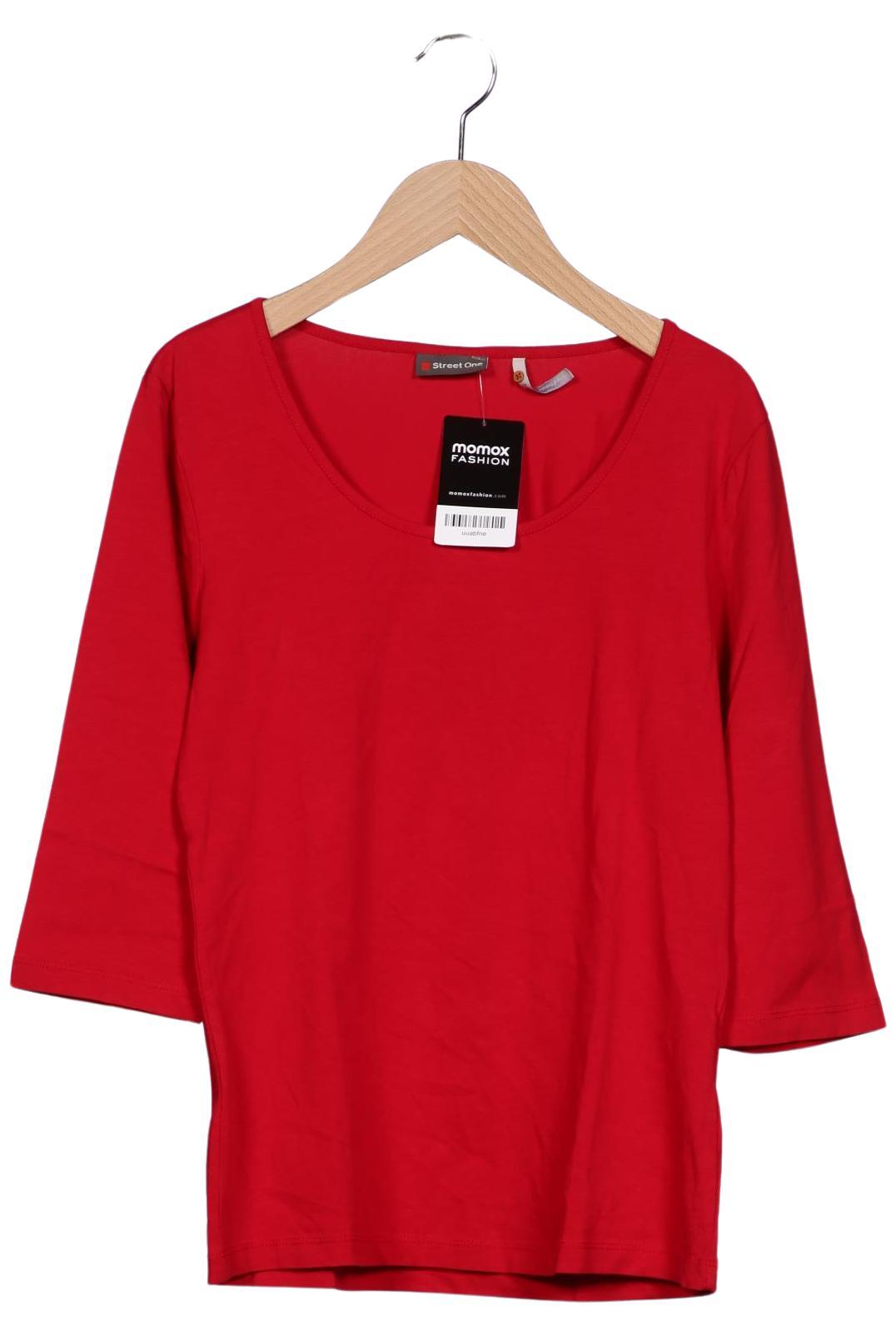

Street One Damen Langarmshirt, rot, Gr. 38