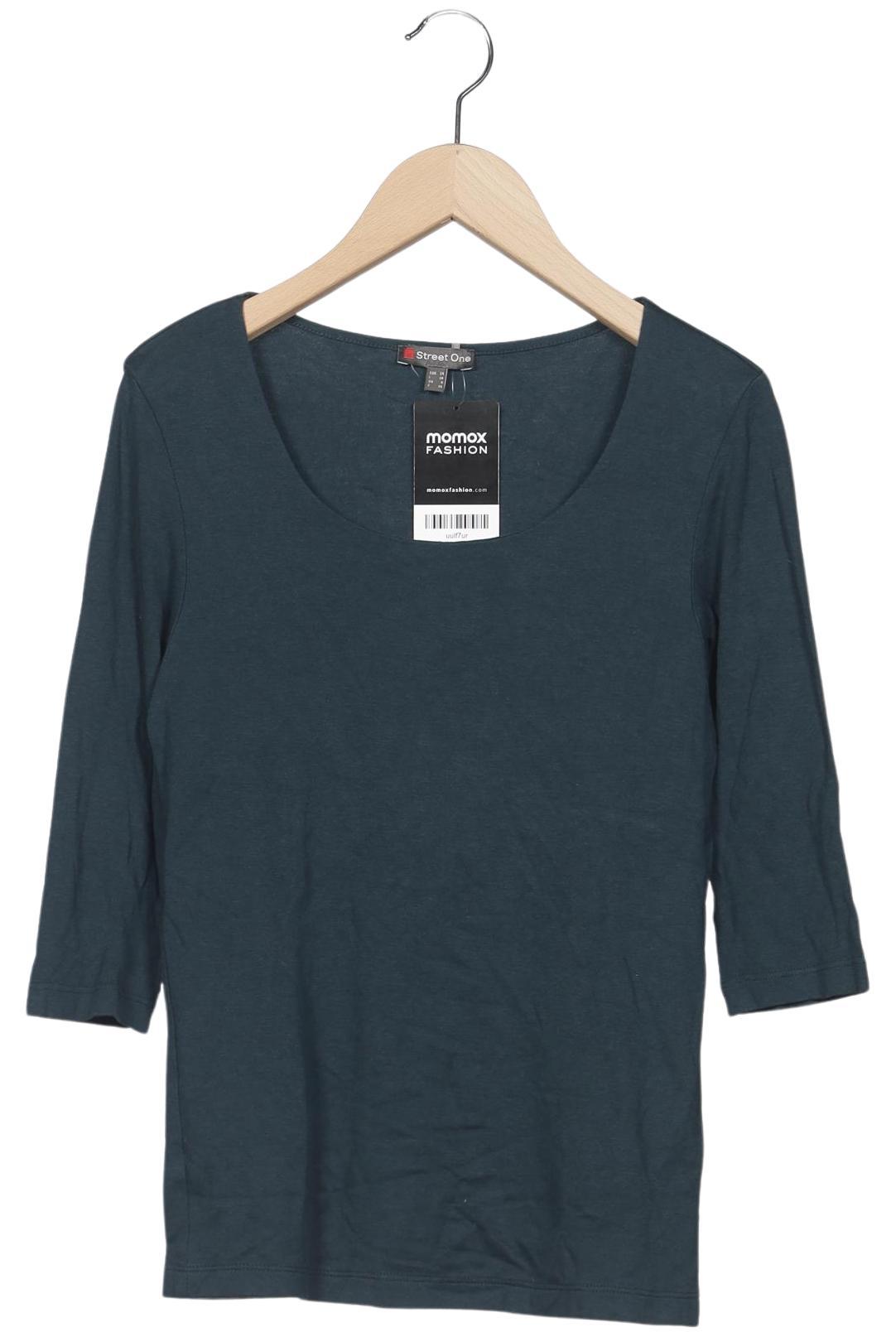 

Street One Damen Langarmshirt, türkis, Gr. 34