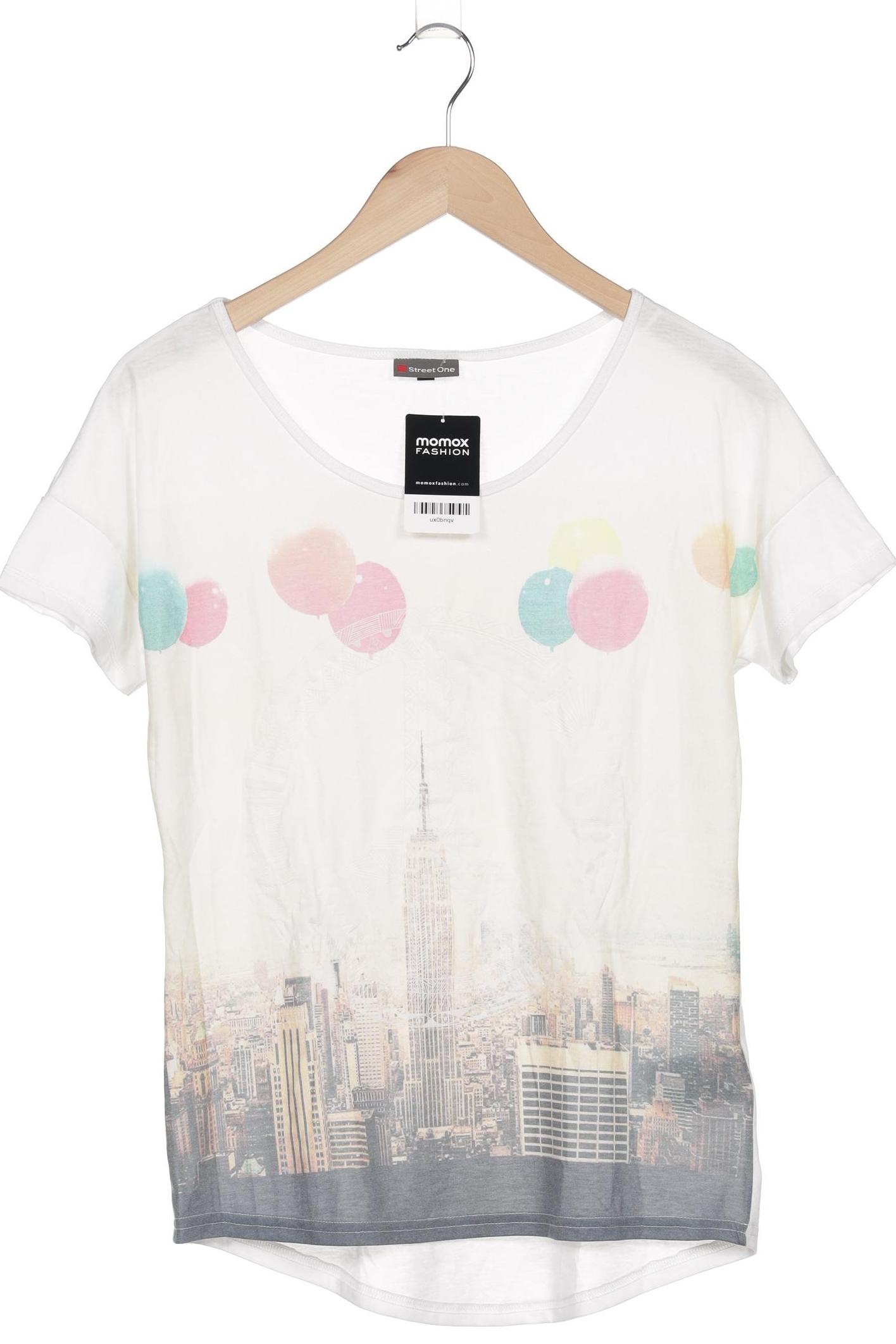 

Street One Damen T-Shirt, cremeweiß, Gr. 34