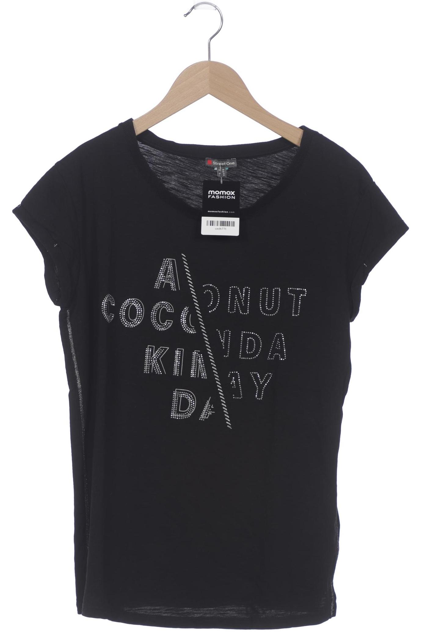 

Street One Damen T-Shirt, schwarz, Gr. 40