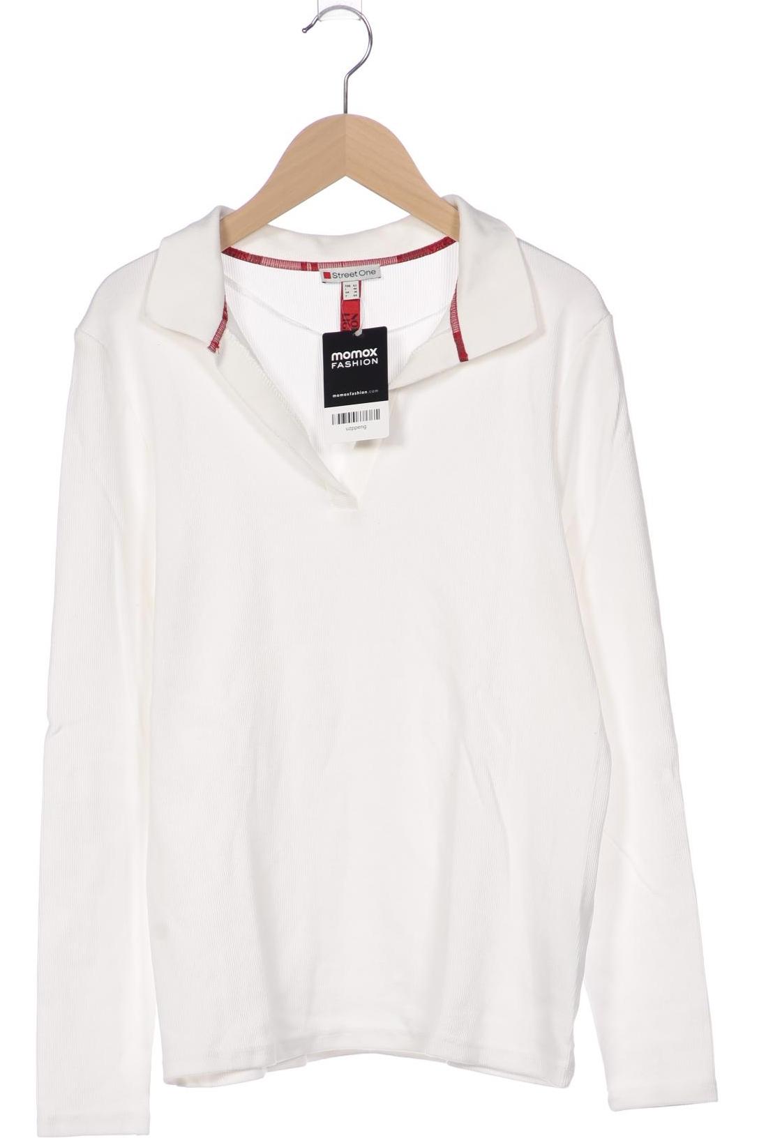 

Street One Damen Langarmshirt, weiß, Gr. 42
