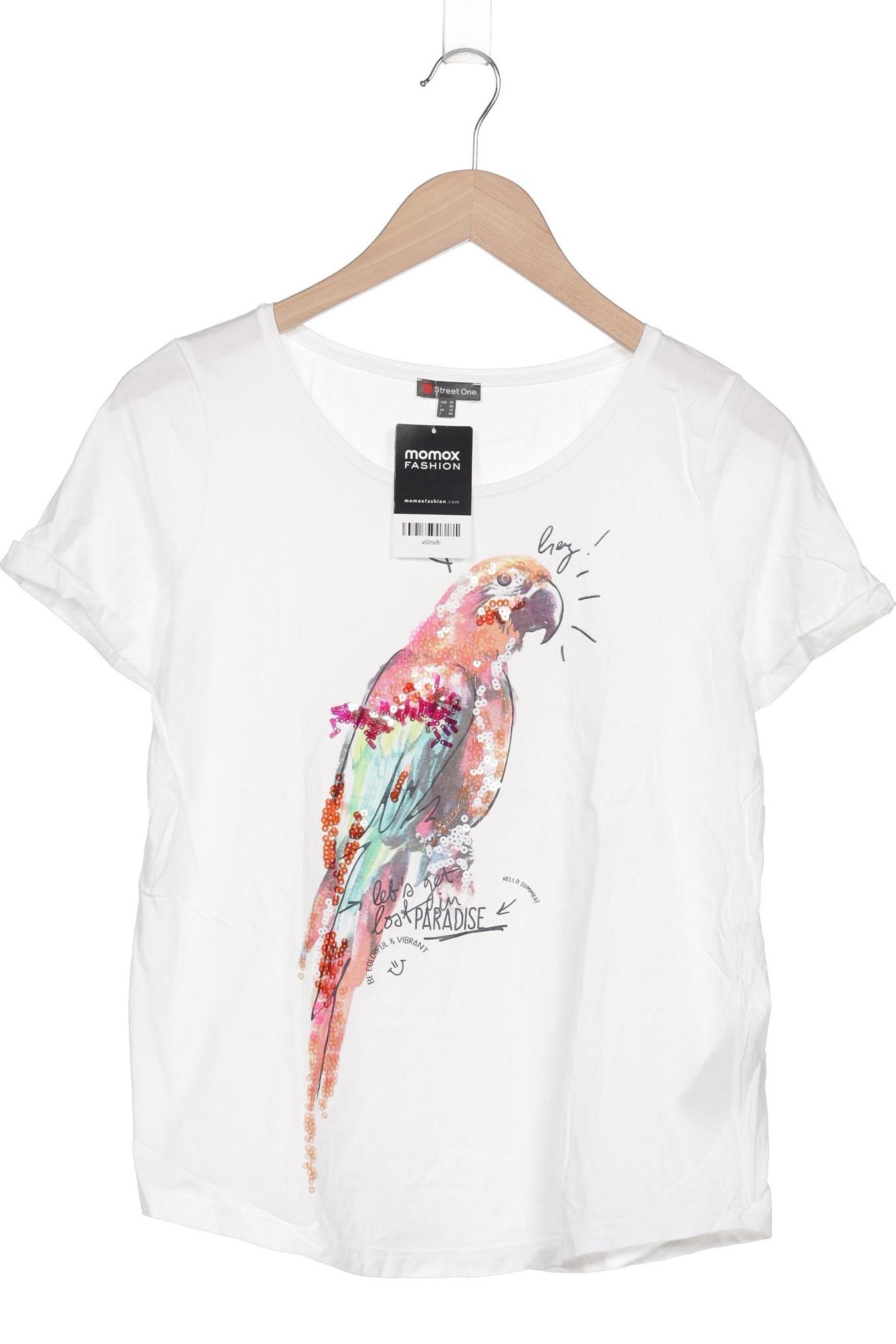 

Street One Damen T-Shirt, weiß, Gr. 38