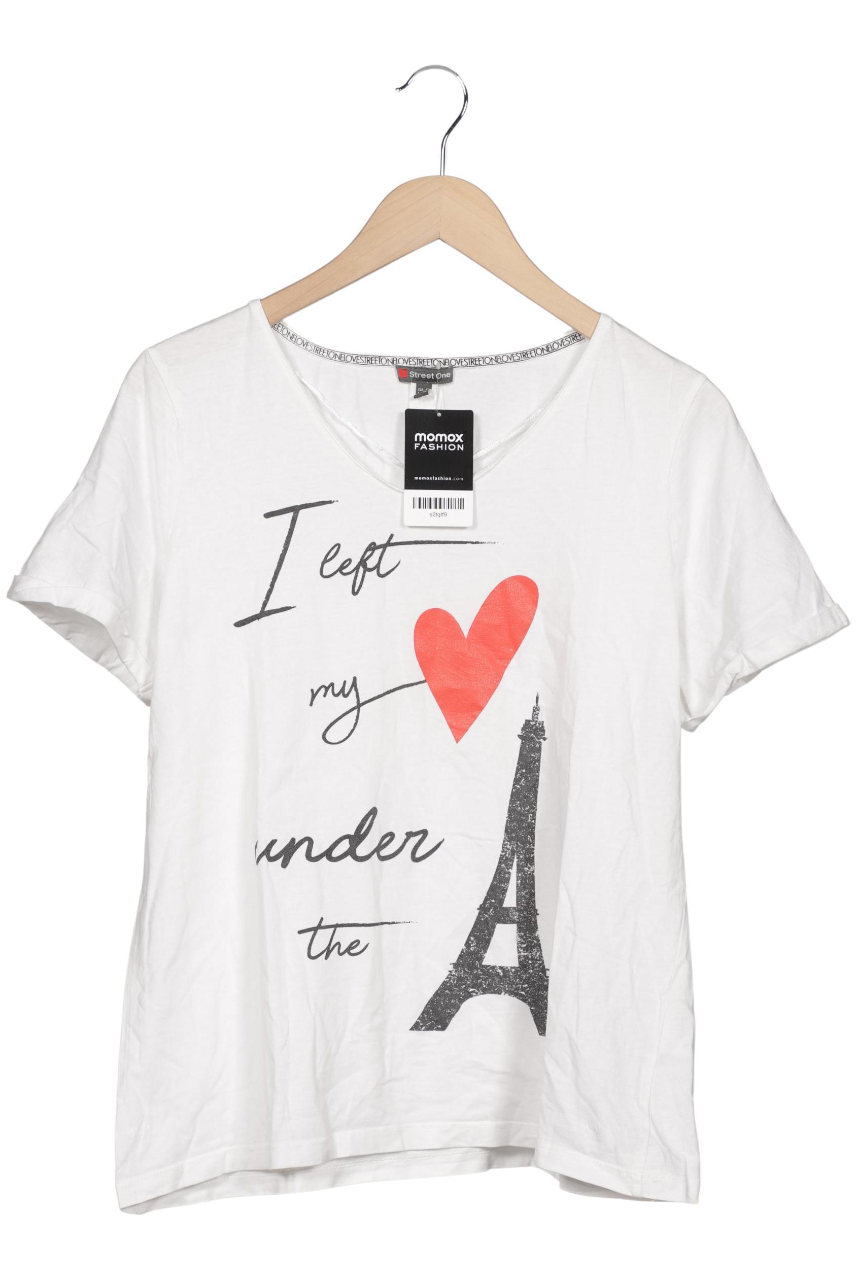 

Street One Damen T-Shirt, weiß, Gr. 44
