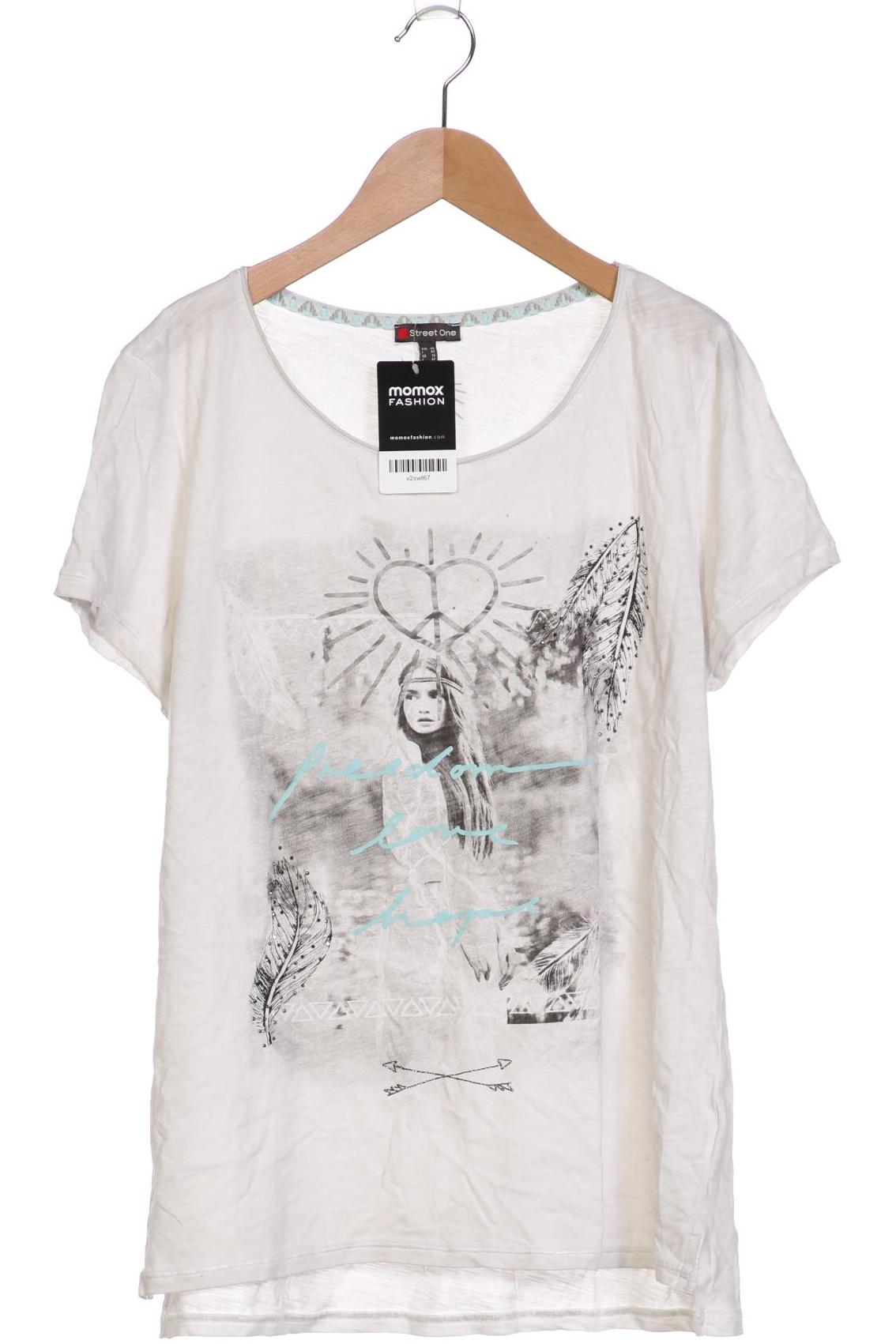 

Street One Damen T-Shirt, weiß, Gr. 40