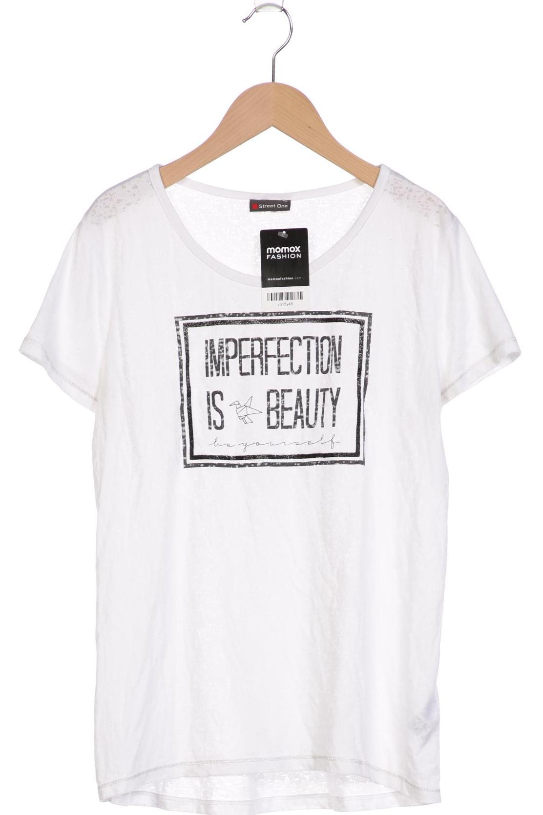 

Street One Damen T-Shirt, weiß, Gr. 38