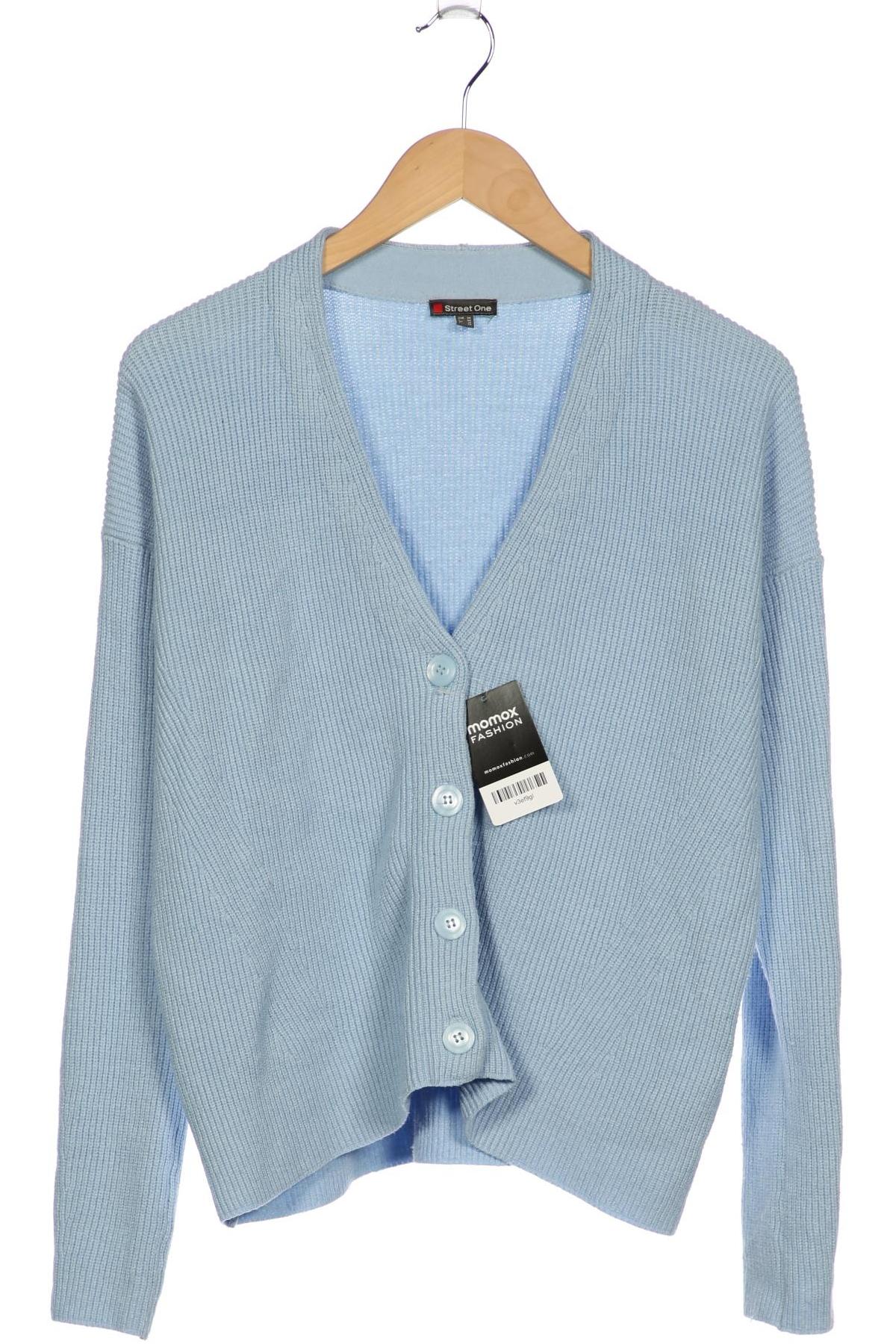 

Street One Damen Strickjacke, hellblau, Gr. 36