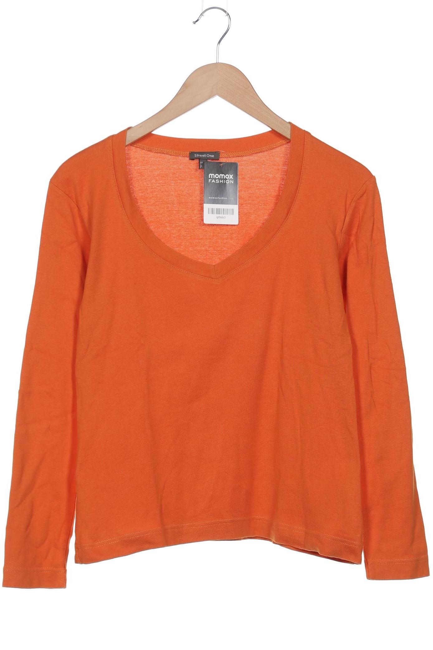 

Street One Damen Langarmshirt, orange, Gr. 40