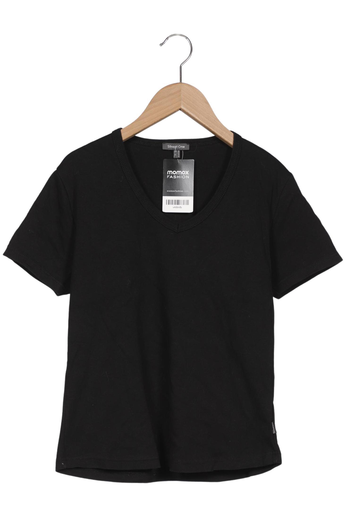 

Street One Damen T-Shirt, schwarz, Gr. 40