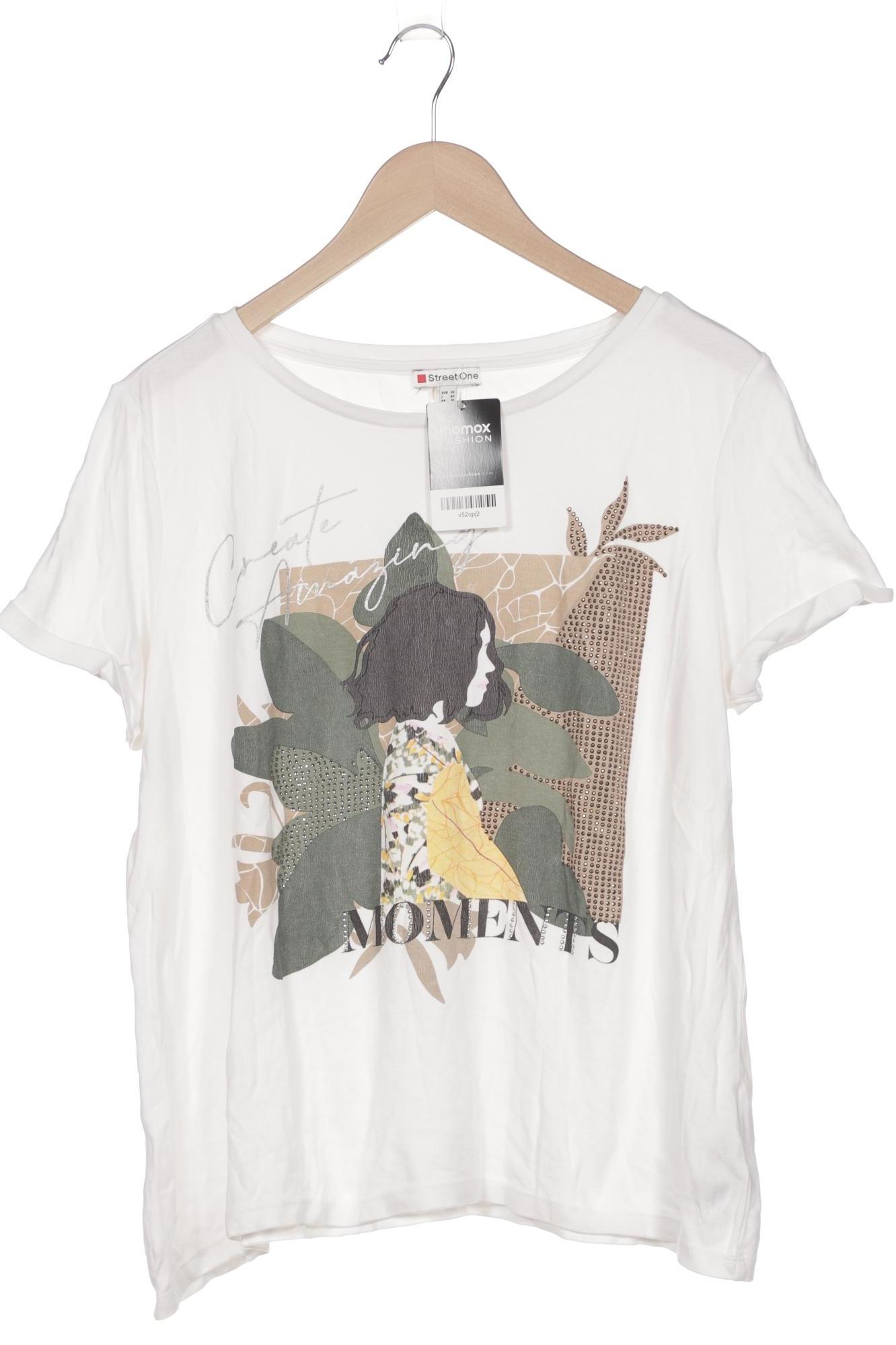 

Street One Damen T-Shirt, weiß, Gr. 42