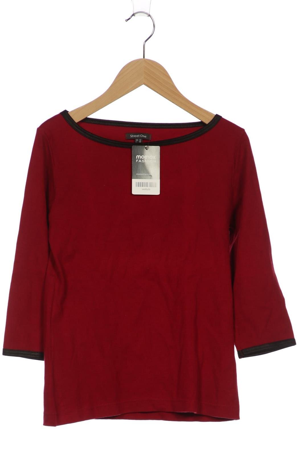 

Street One Damen Langarmshirt, bordeaux, Gr. 36