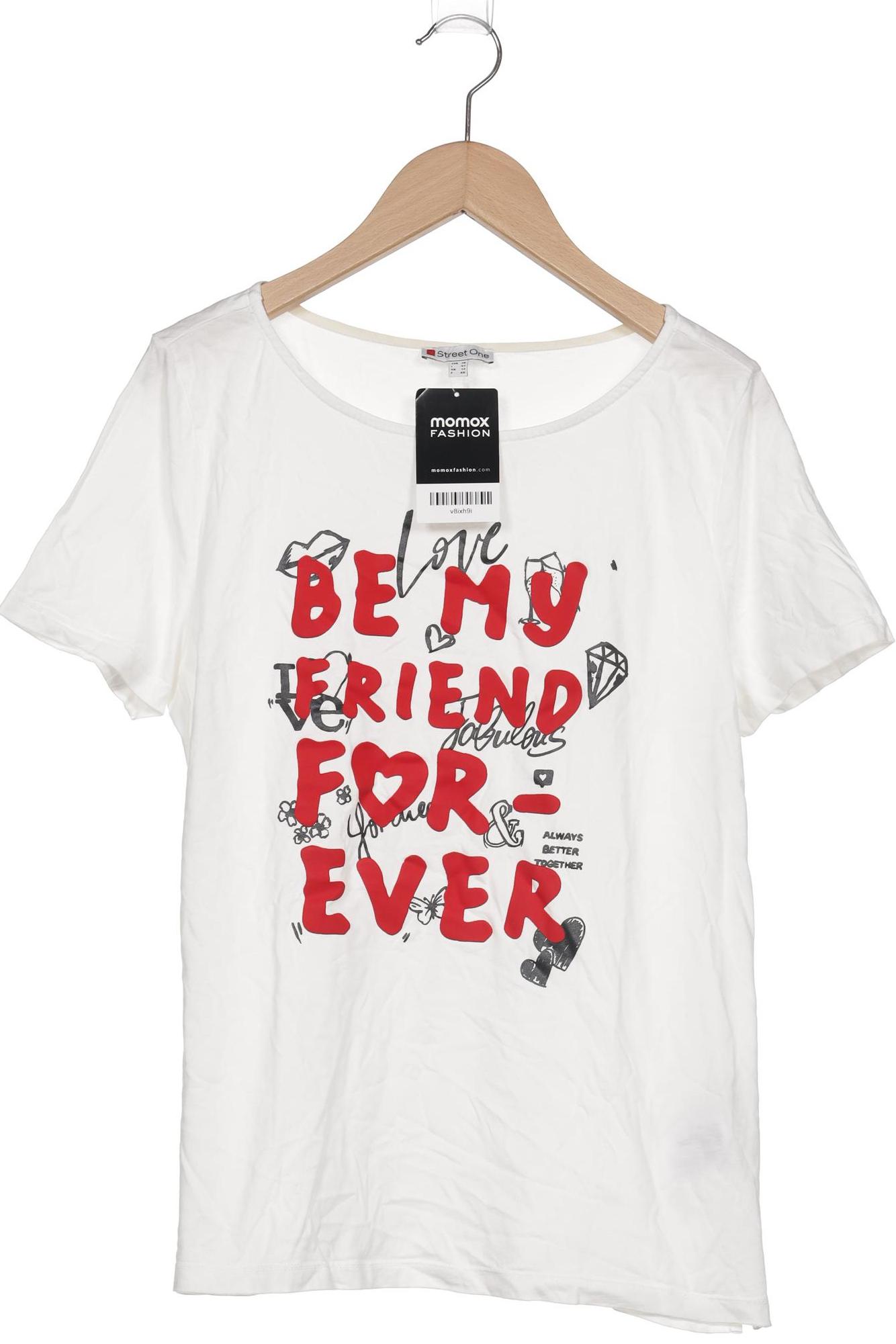 

Street One Damen T-Shirt, weiß, Gr. 38