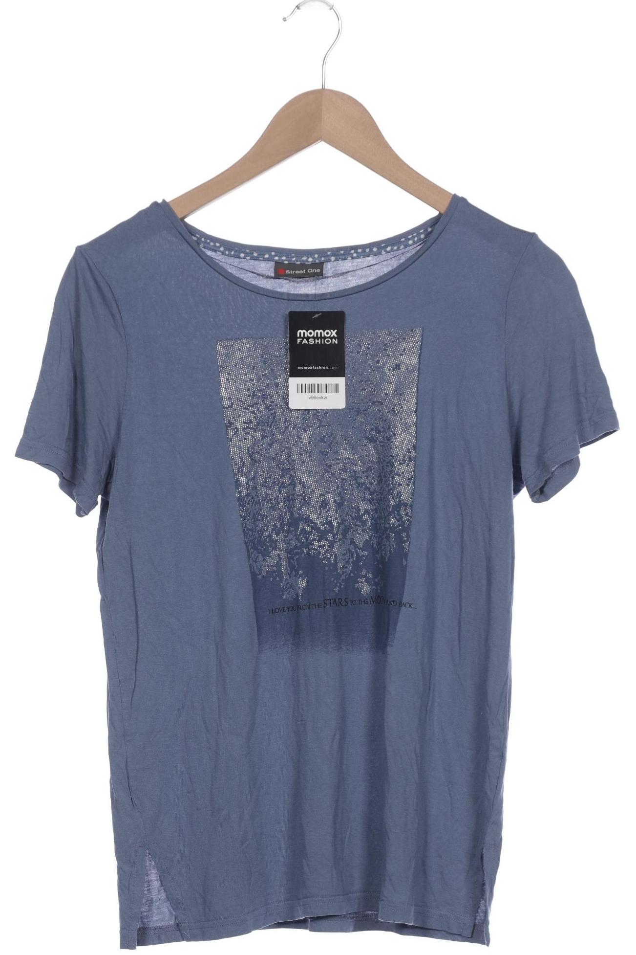 

Street One Damen T-Shirt, blau, Gr. 40