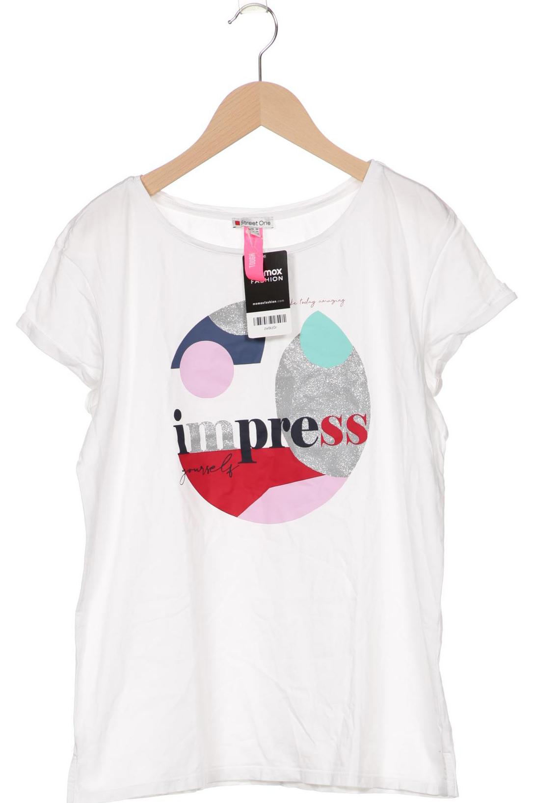 

Street One Damen T-Shirt, weiß, Gr. 40