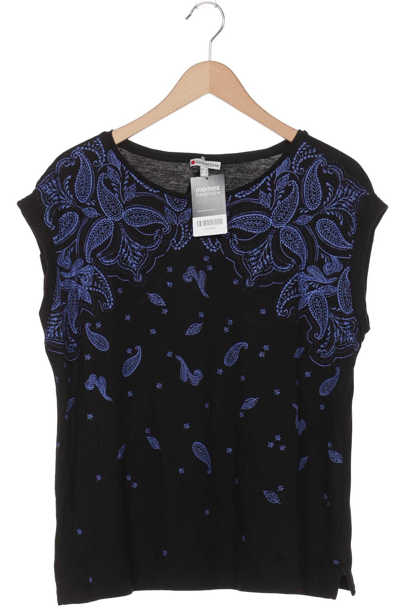 

Street One Damen T-Shirt, schwarz, Gr. 42