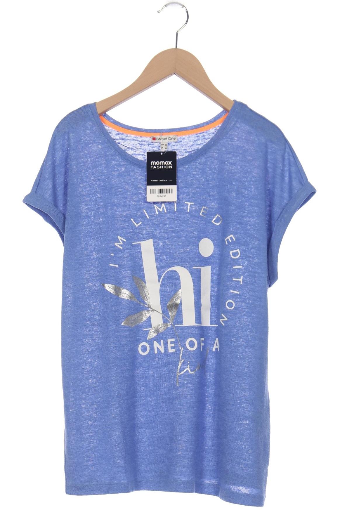 

Street One Damen T-Shirt, blau, Gr. 40