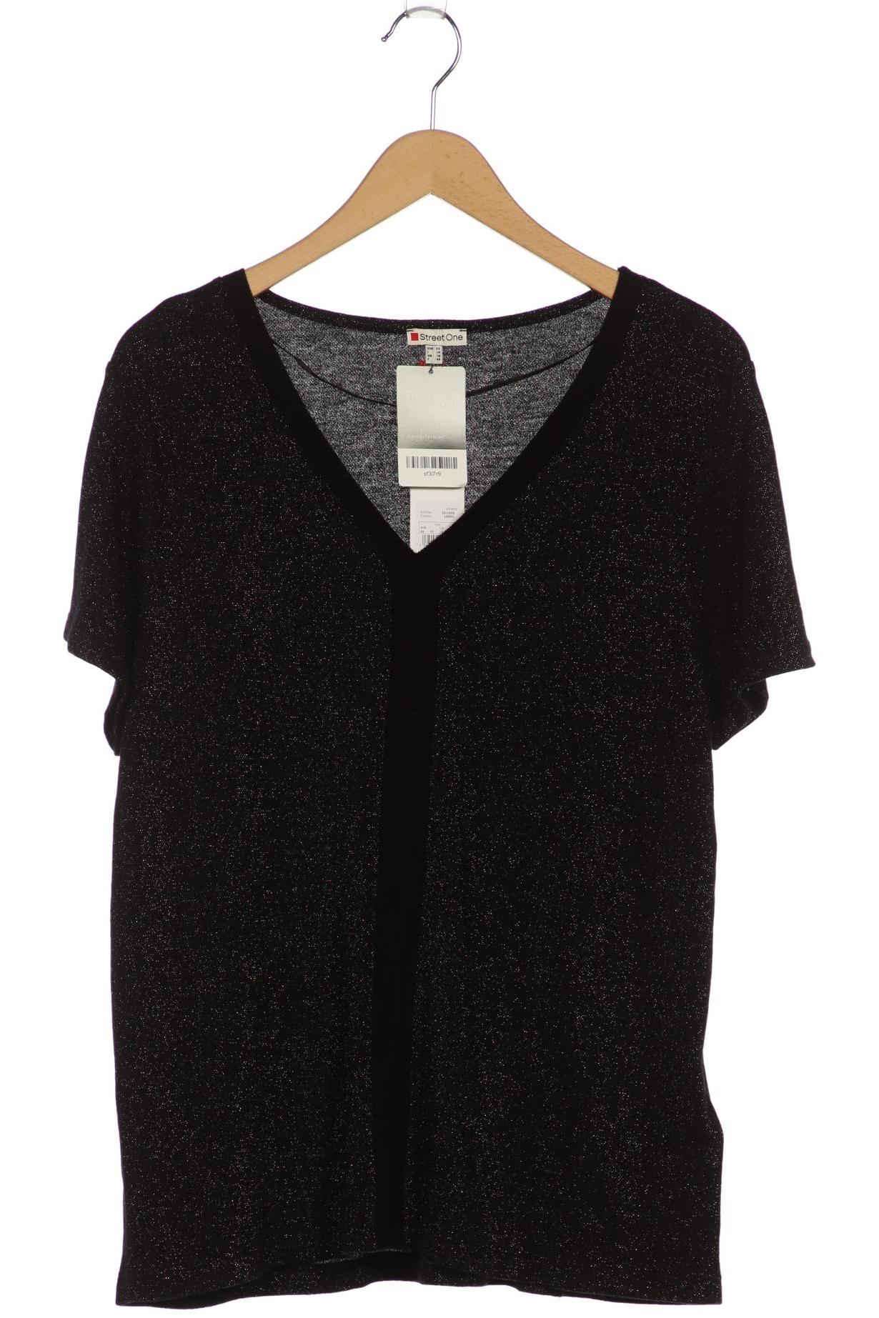 

Street One Damen T-Shirt, schwarz, Gr. 44