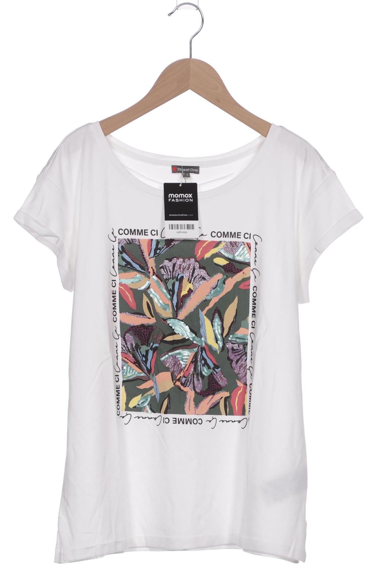 

Street One Damen T-Shirt, weiß, Gr. 38
