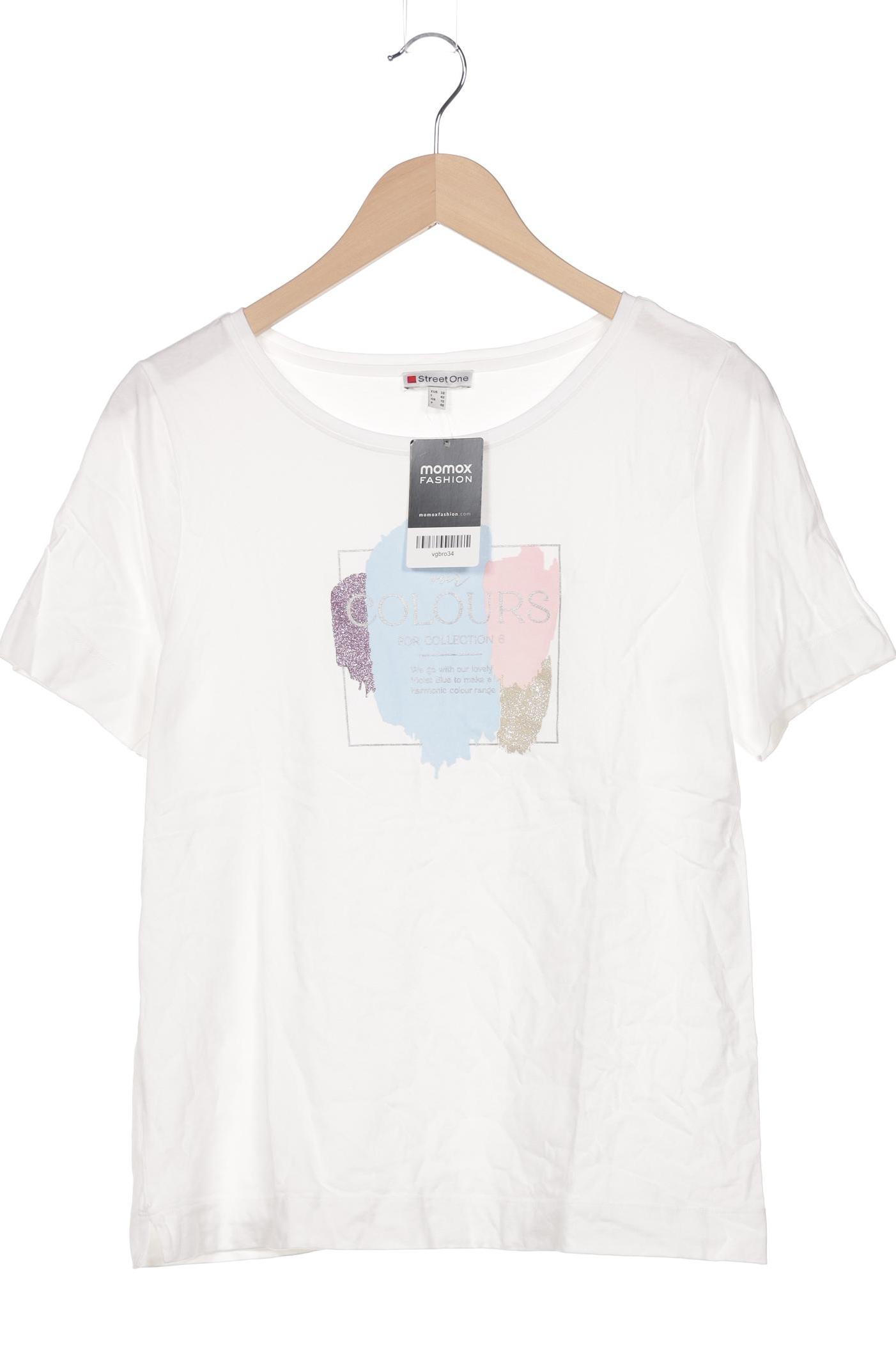 

Street One Damen T-Shirt, weiß, Gr. 38