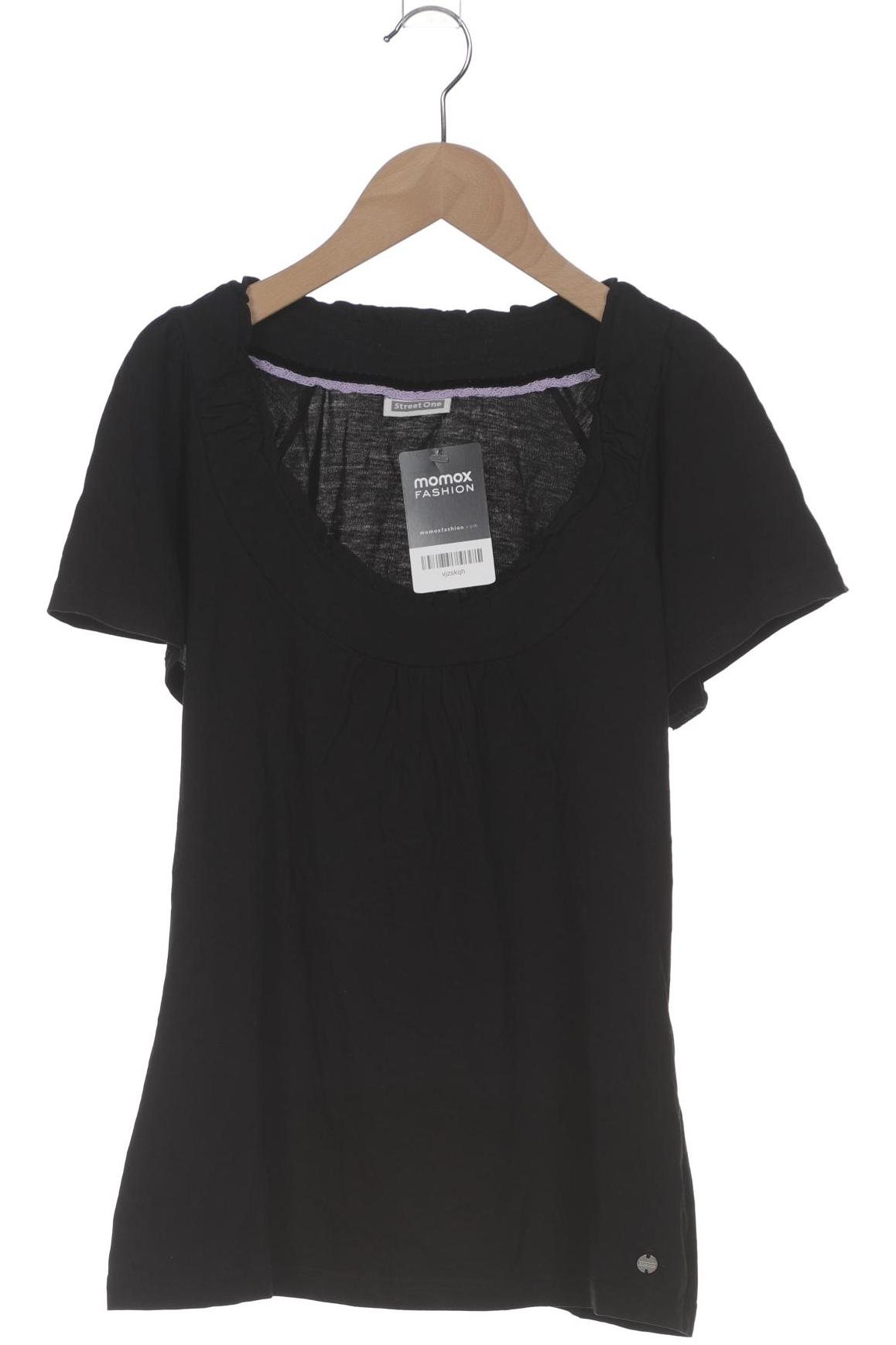 

Street One Damen T-Shirt, schwarz, Gr. 38