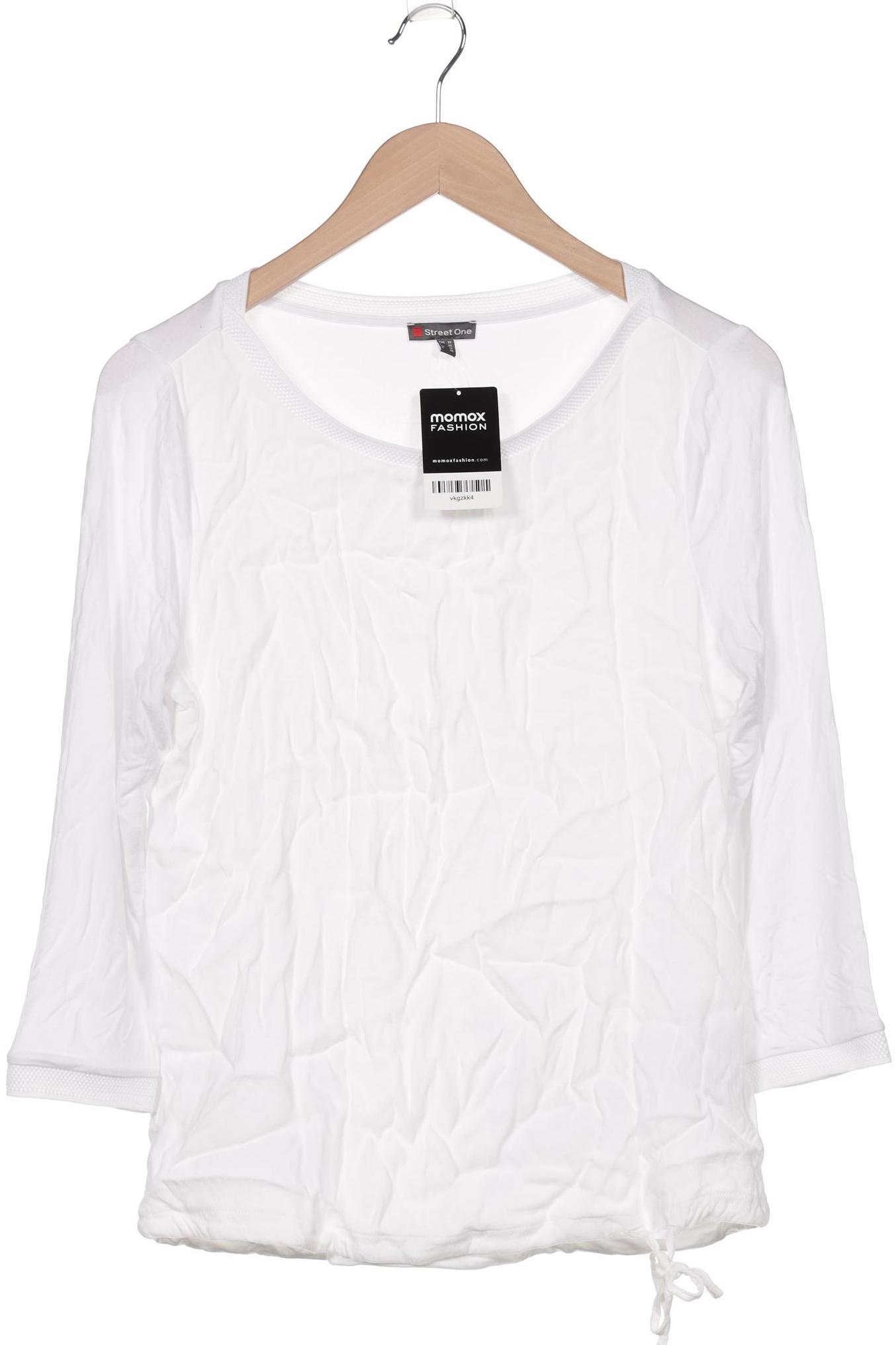 

Street One Damen Langarmshirt, weiß, Gr. 38