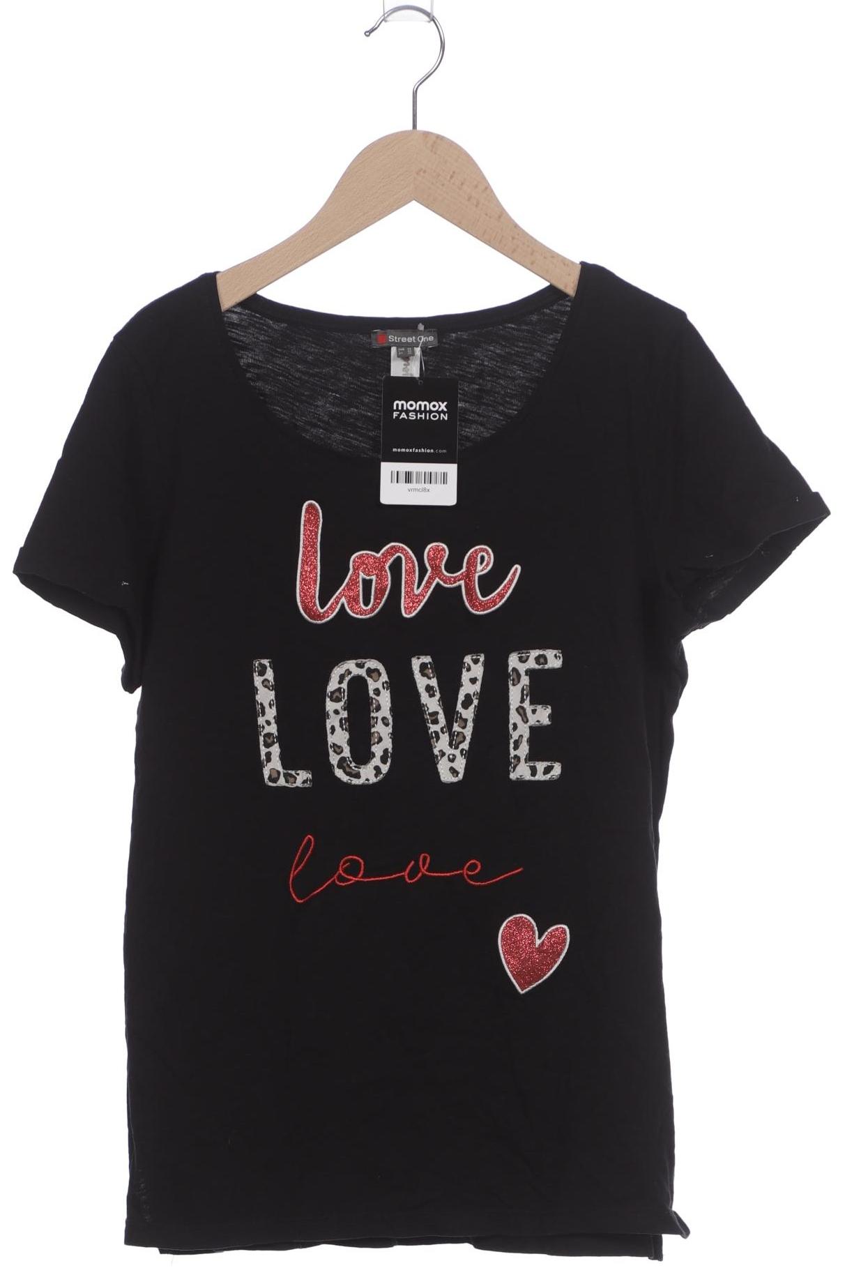 

Street One Damen T-Shirt, schwarz, Gr. 38