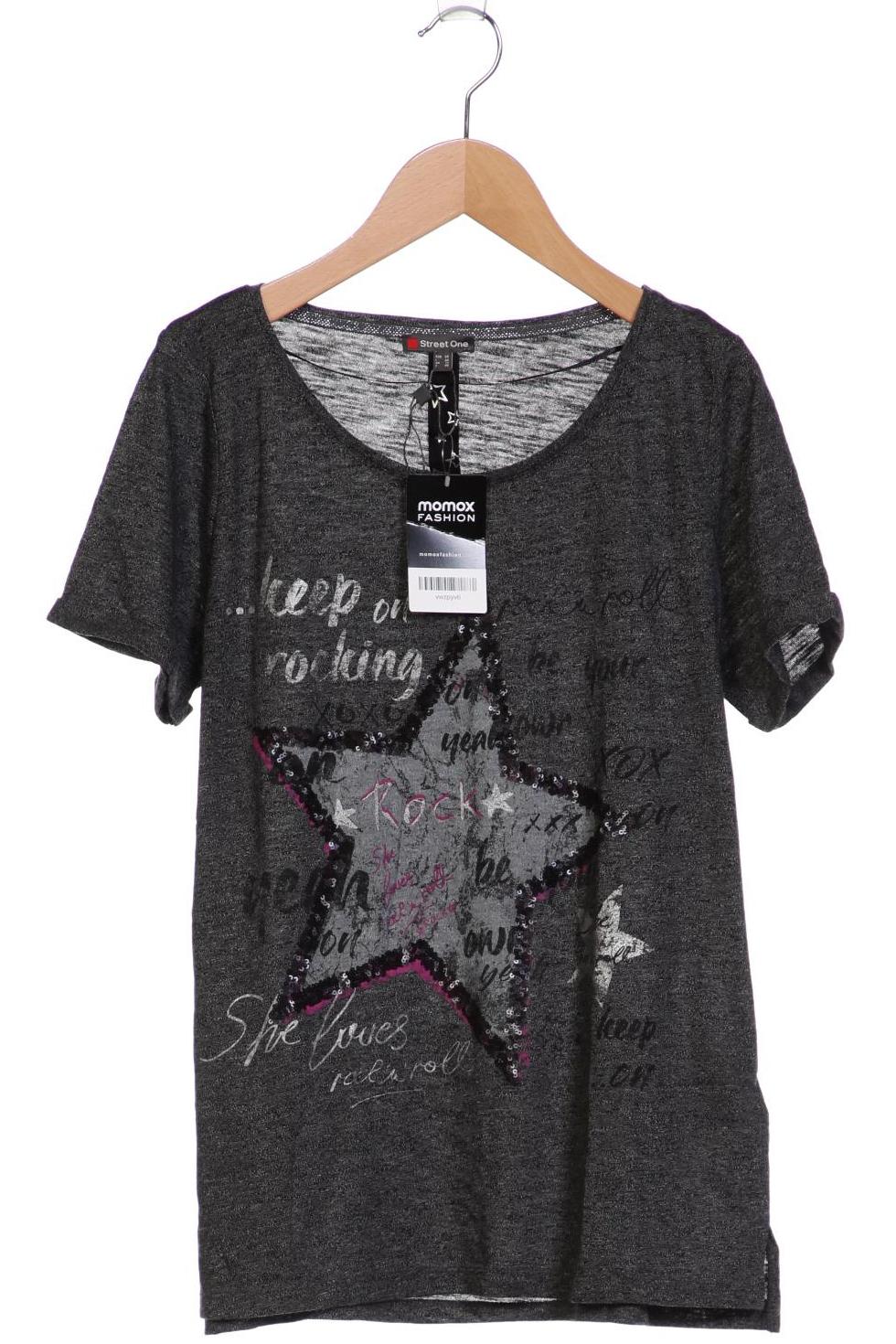 

Street One Damen T-Shirt, grau, Gr. 38