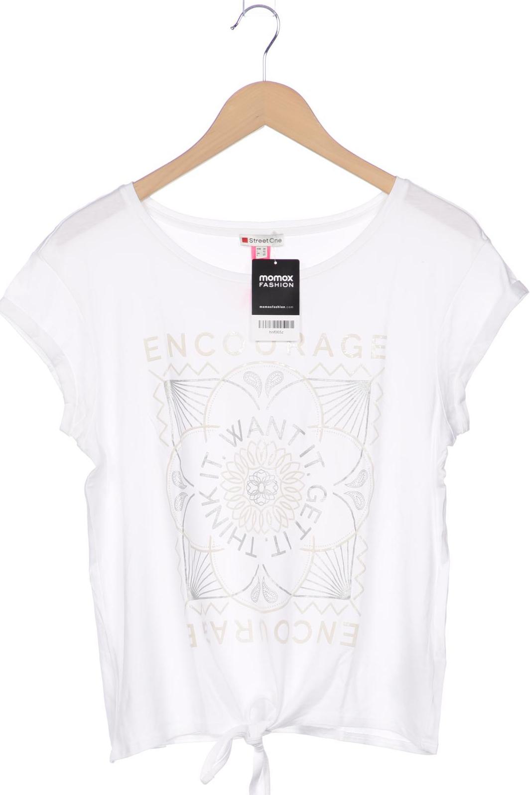 

Street One Damen T-Shirt, weiß, Gr. 38
