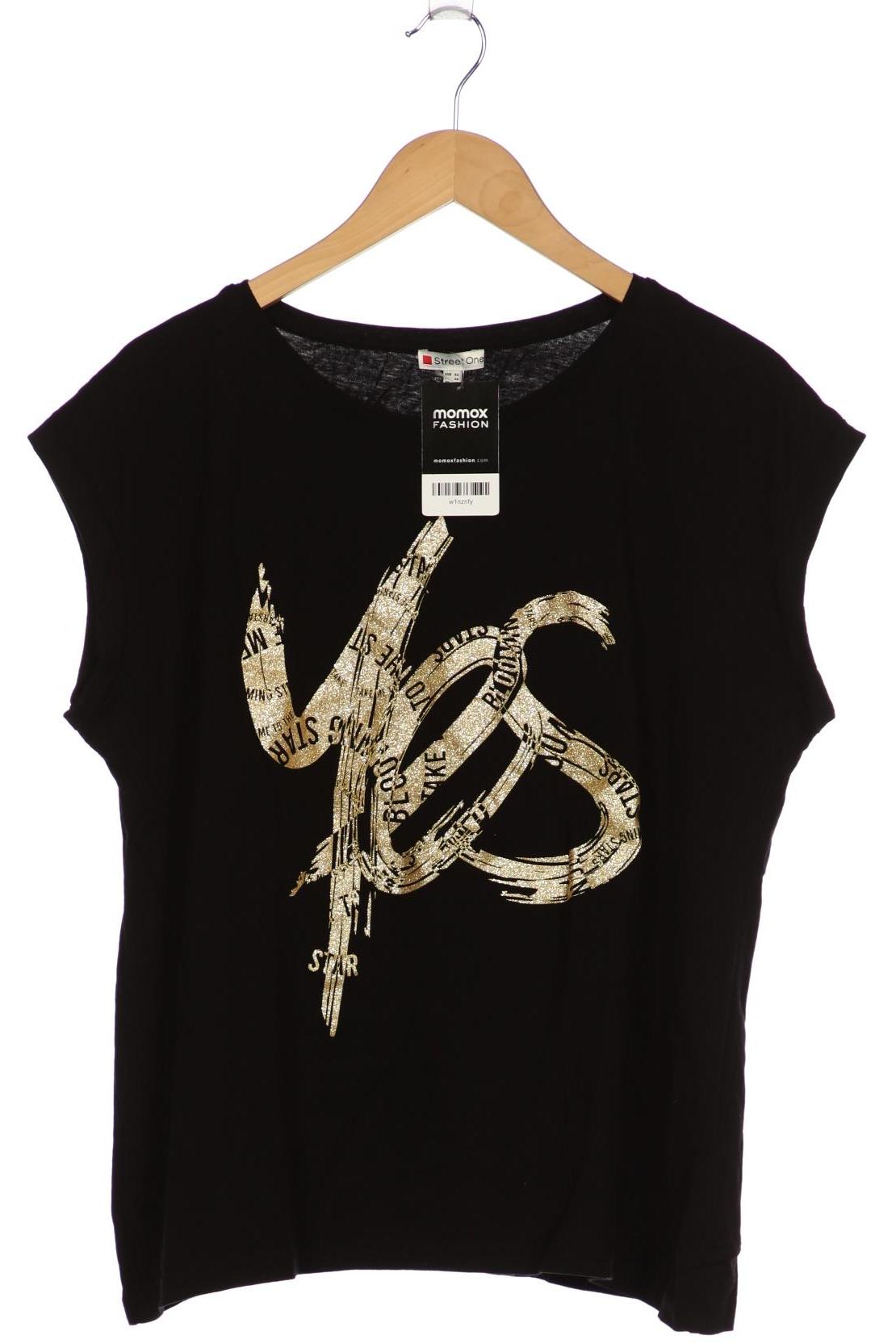 

Street One Damen T-Shirt, schwarz, Gr. 44
