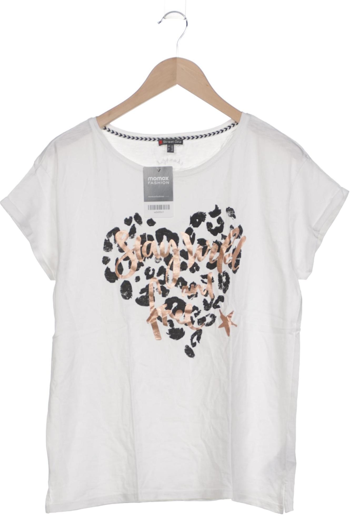 

Street One Damen T-Shirt, weiß, Gr. 42