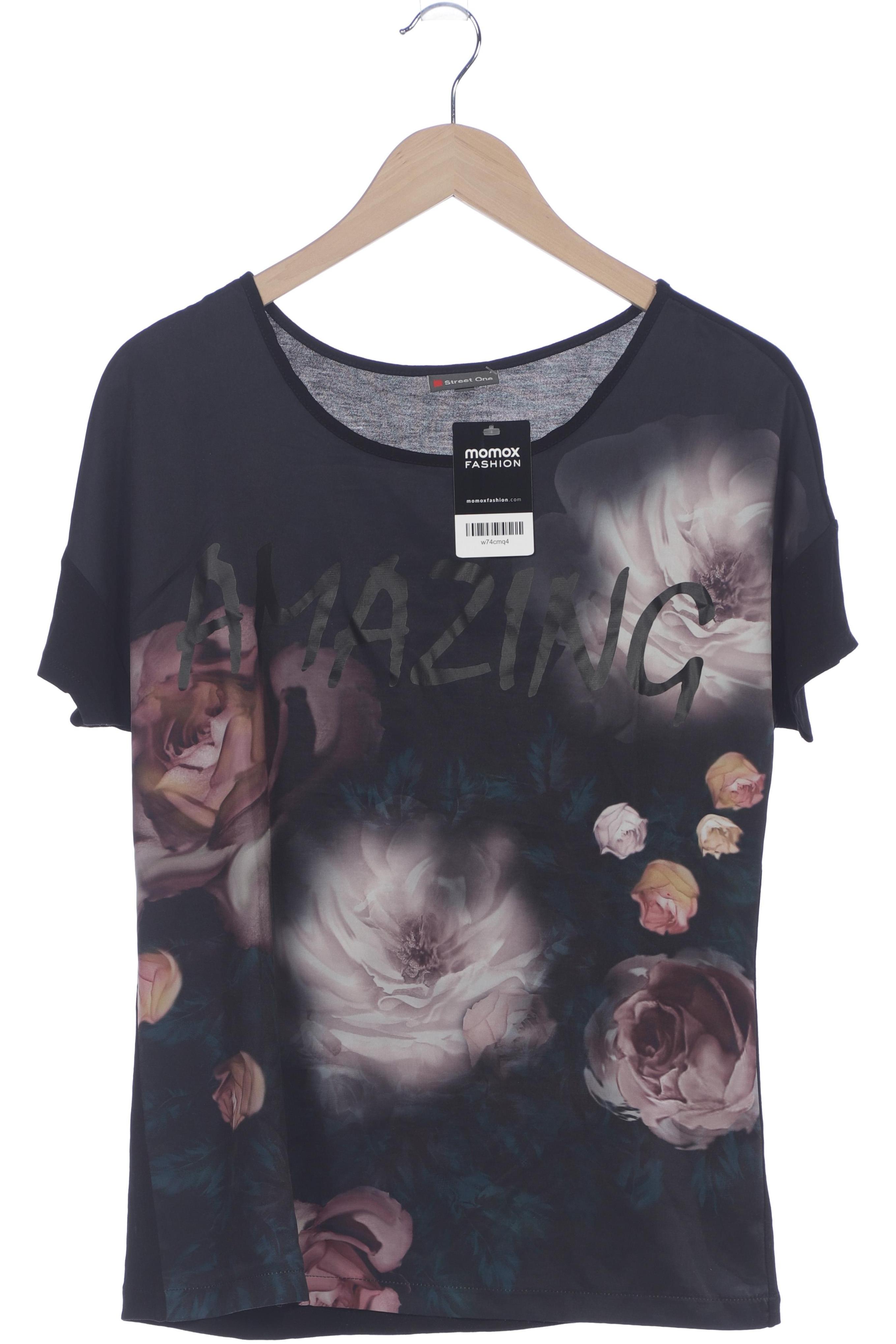 

Street One Damen T-Shirt, schwarz, Gr. 36
