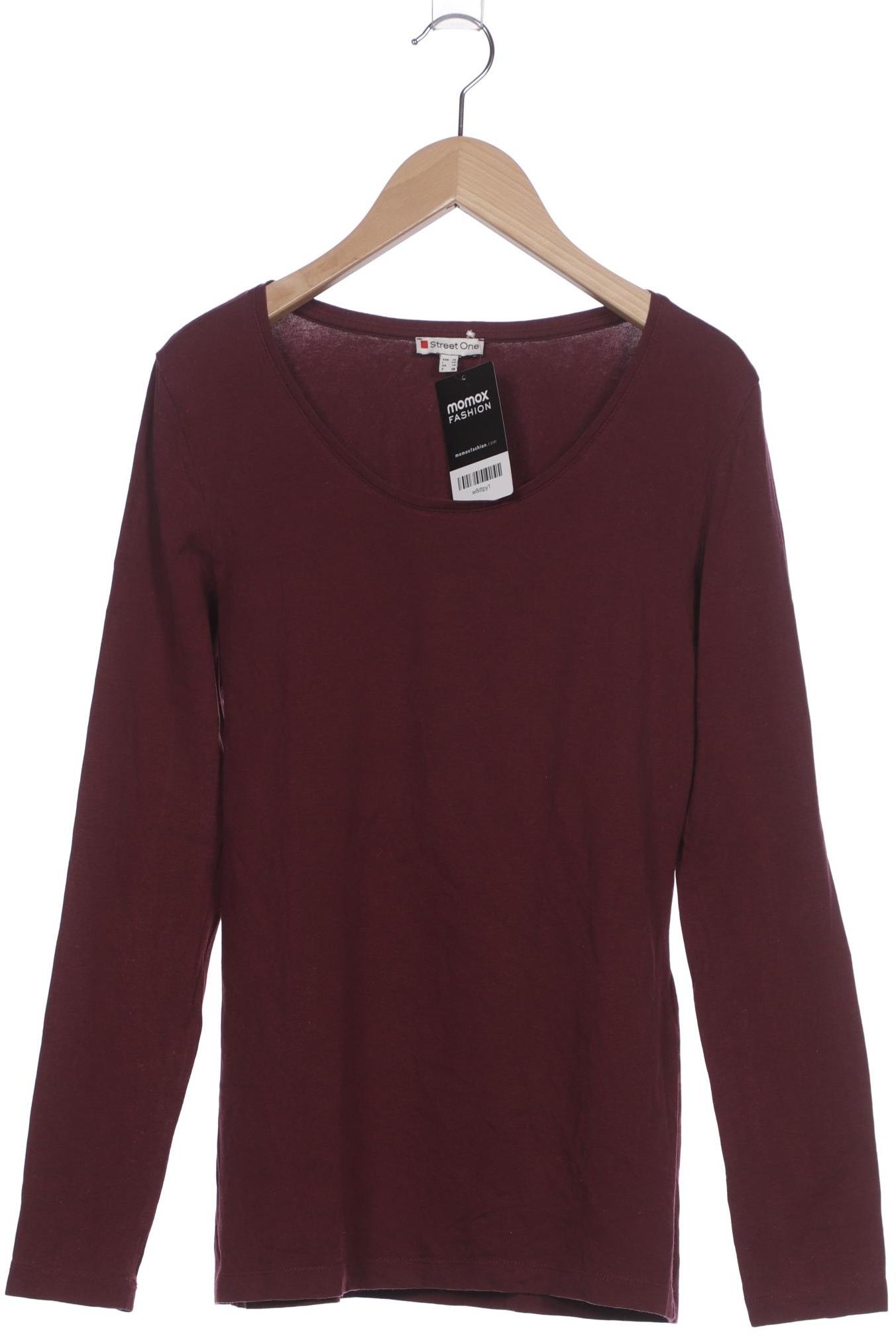 

Street One Damen Langarmshirt, bordeaux, Gr. 36